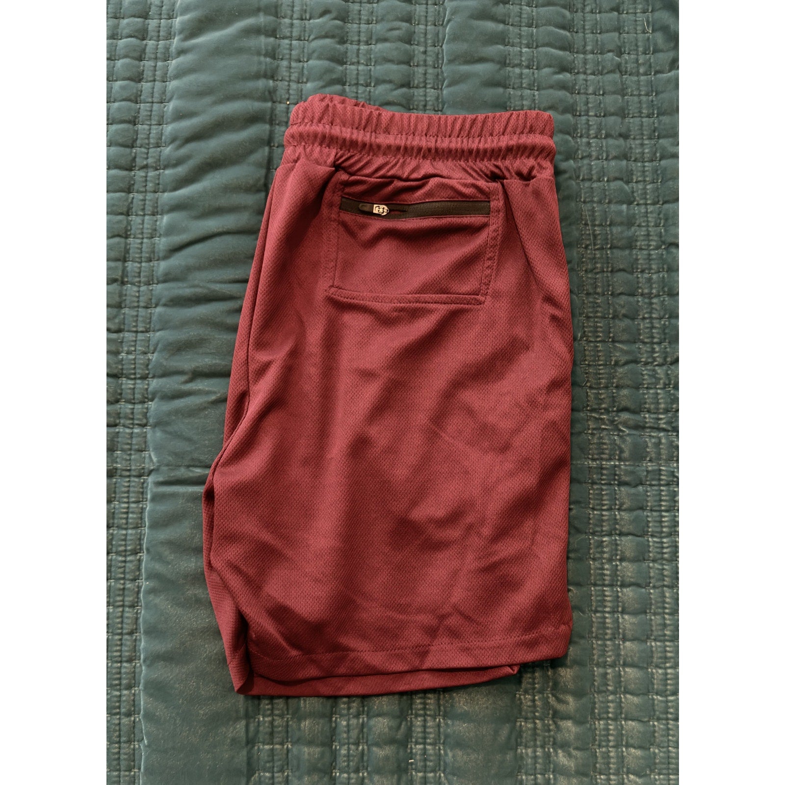 Men’s 5” Gym Workout Athletic Shorts 7 Pack Zipper Pocket & Towel Loop