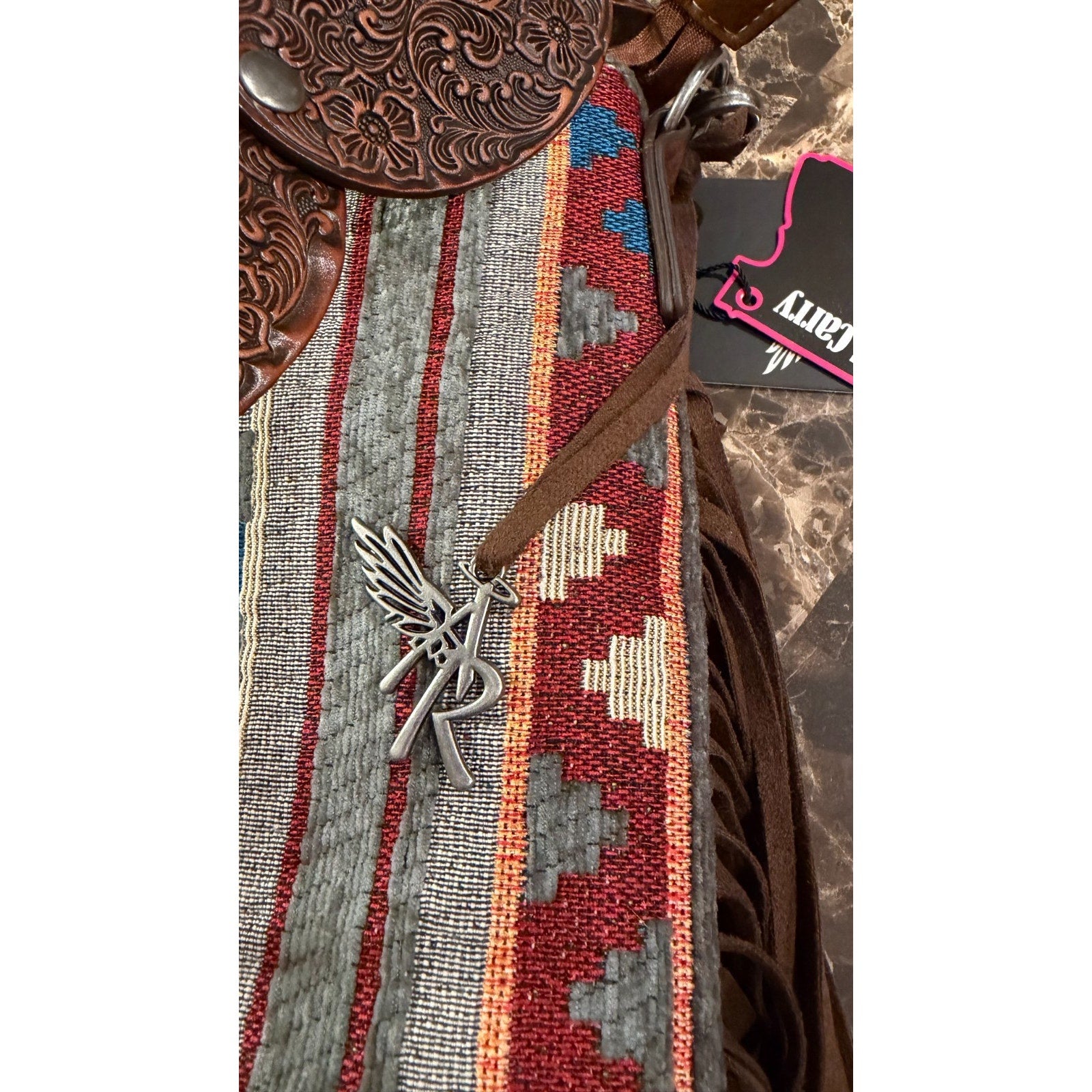 Angel Ranch Southwest Fringe Conceal Carry Crossbody Bag - NWT