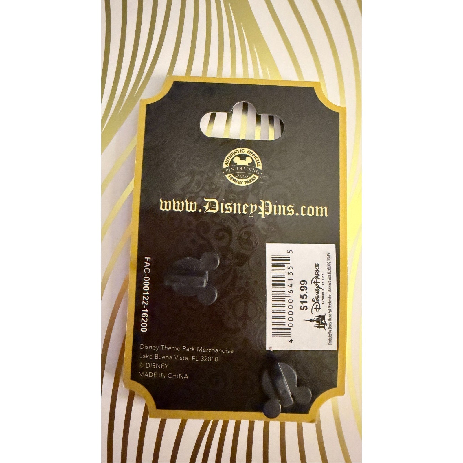 Disney Parks 2016 Mickey’s Halloween Party Cruella de Vil 3D Slider Pin