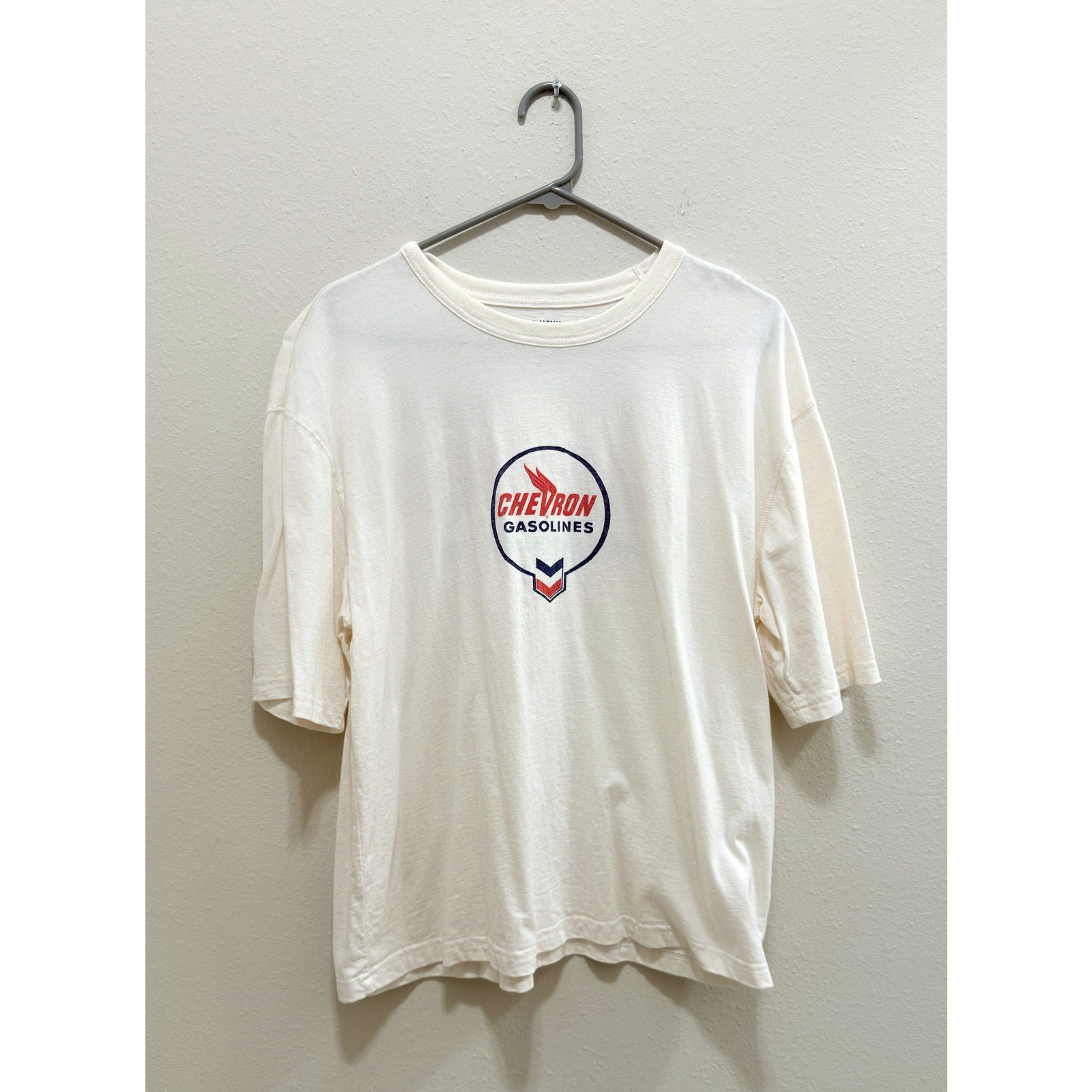 Old Navy Licensed Chevron Gasolines Graphic Cropped T-Shirt Medium NWT