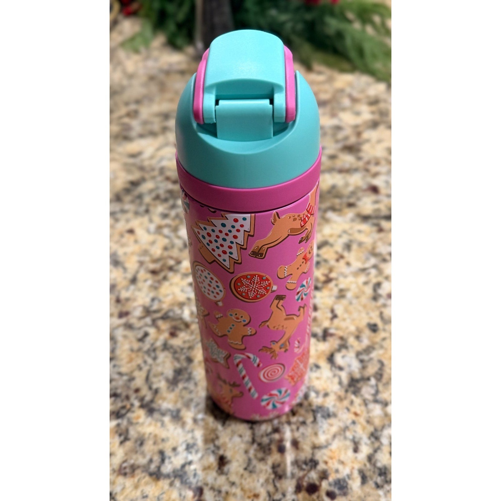 NWT Simply Belle "Christmas Sweets" Stainless Steel Bottle — 24 oz