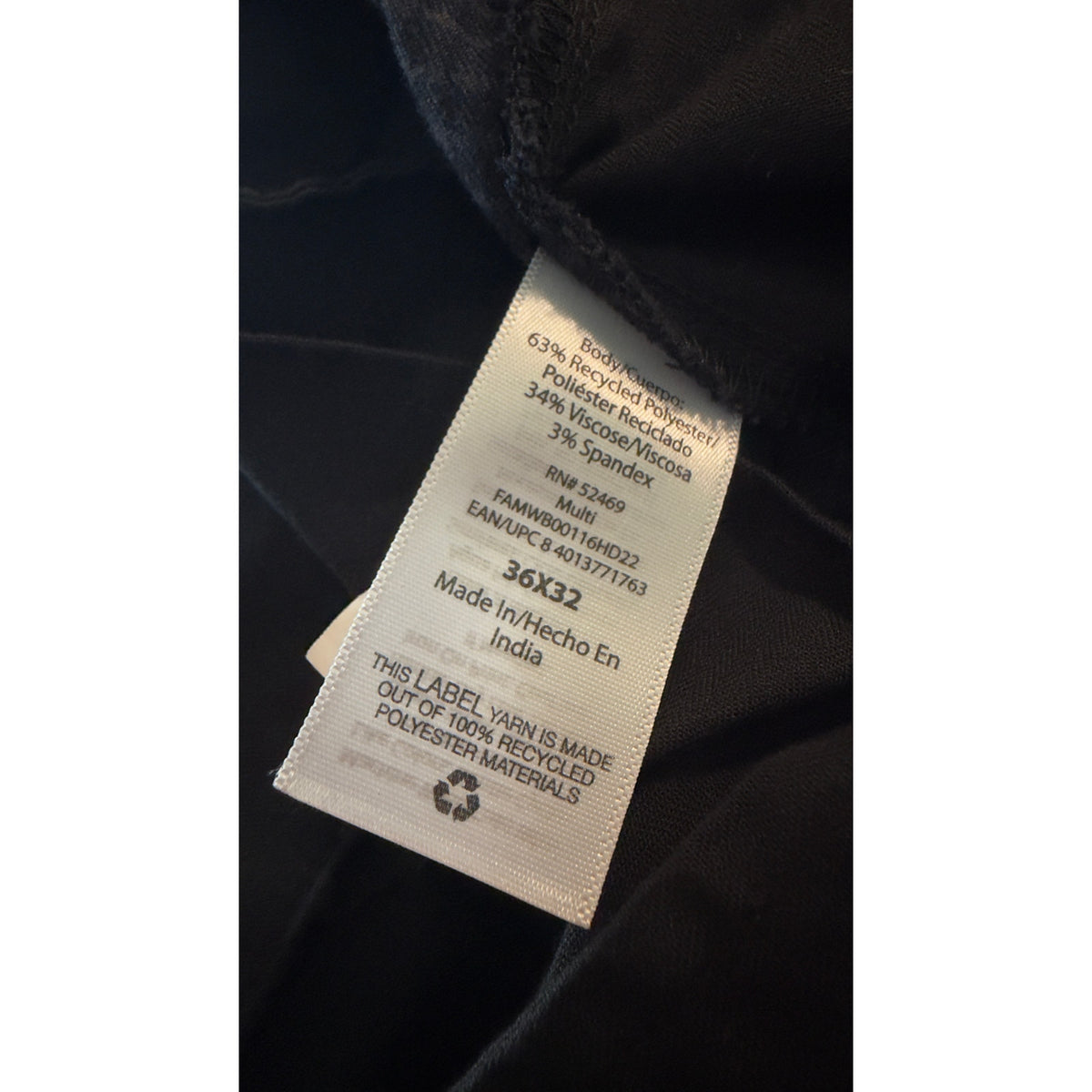 Mens Navy Blue Micro Check Plaid Trousers Dress Pants 36x32 Stretch Chino Slacks