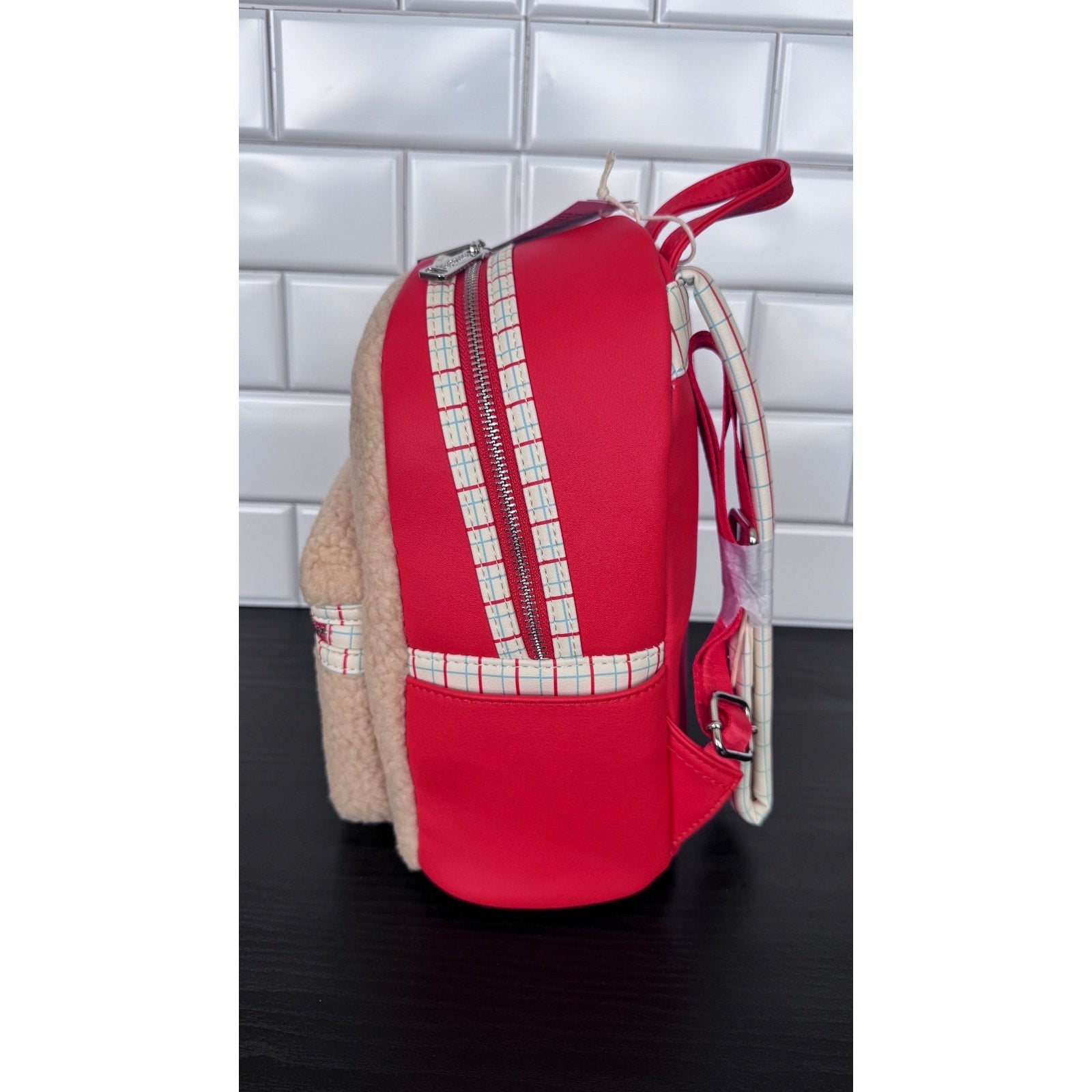 Loungefly x Marvel Disney Parks Spider-Man Faux Fur Mini Backpack NWT