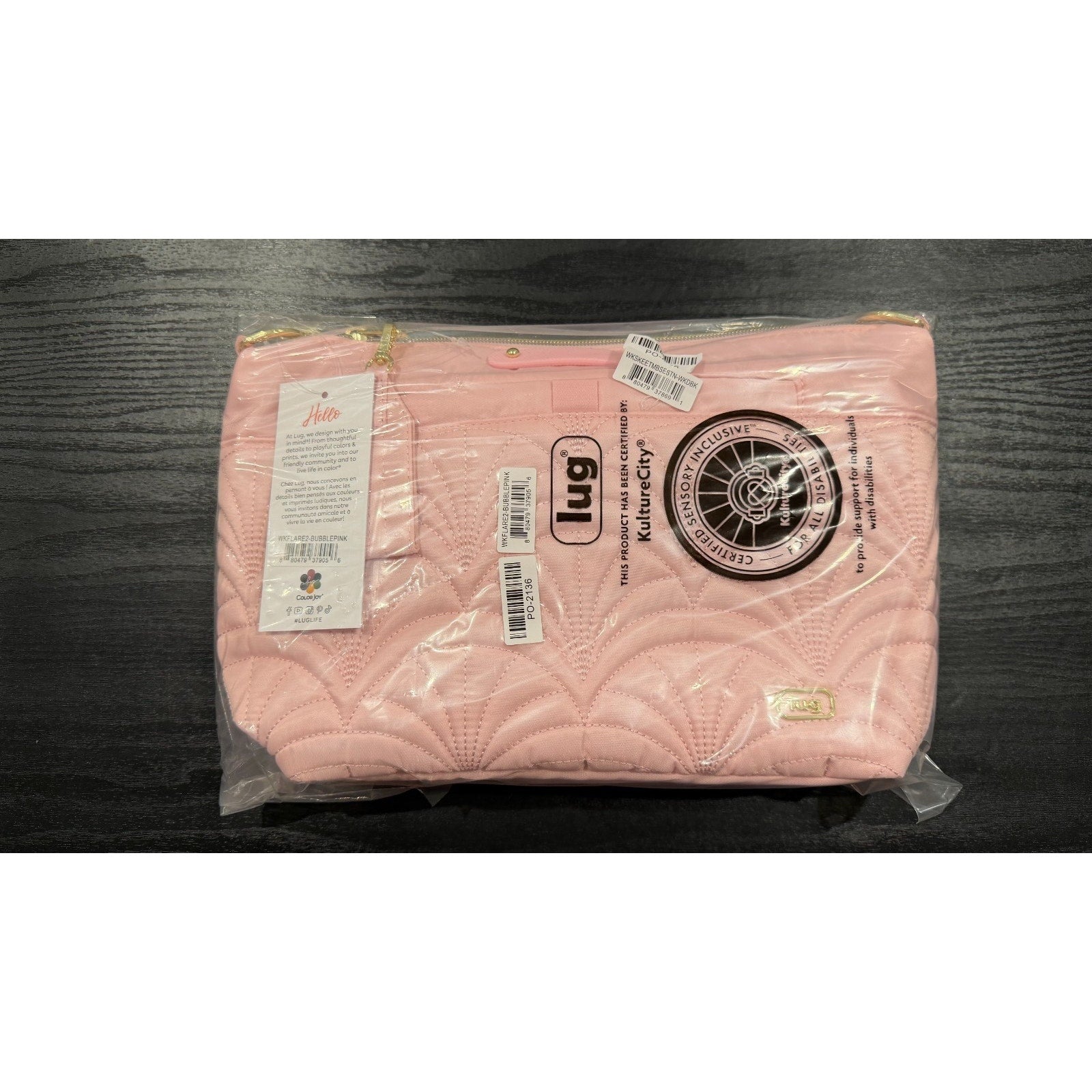 NEW Wicked x Lug Flare 2 Classic Quilted Crossbody Bubble Pink