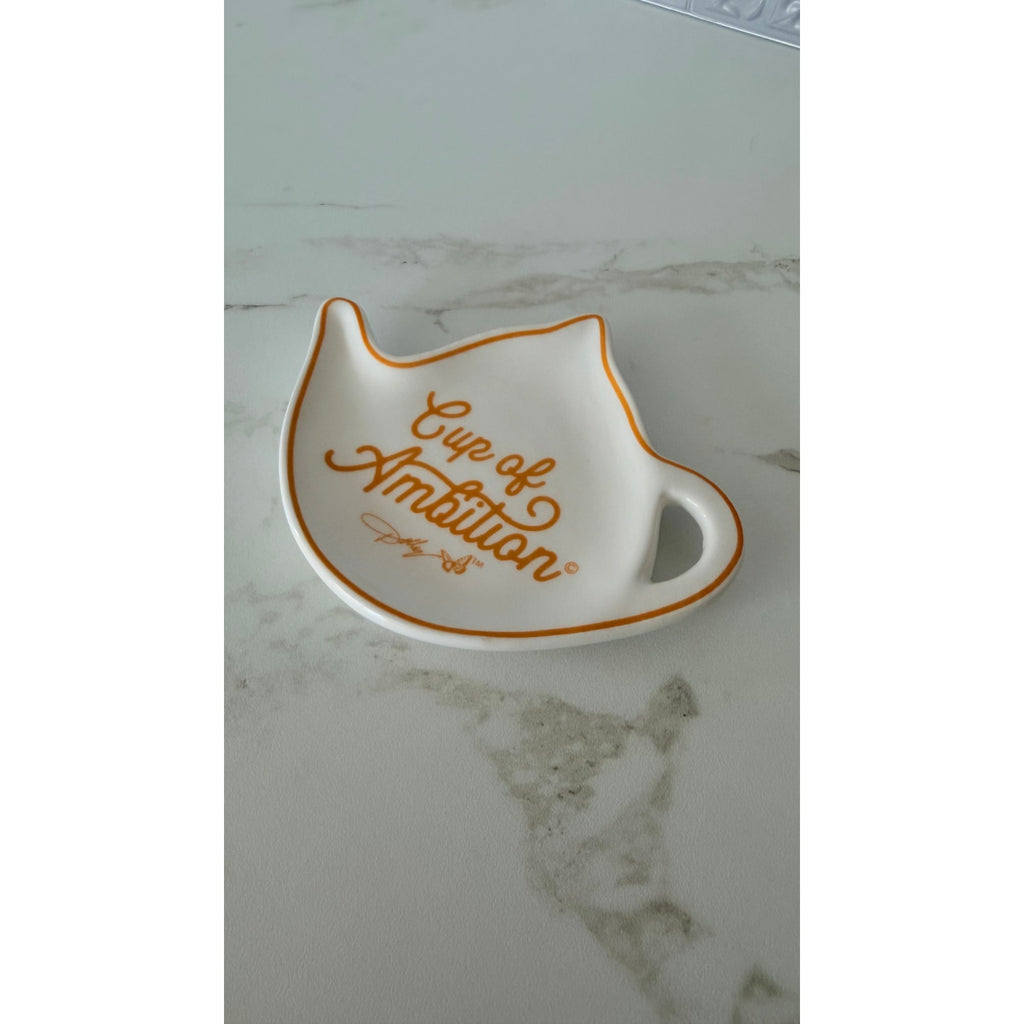 Dolly Parton "Cup of Ambition" Ceramic Teapot Tea Bag Holder