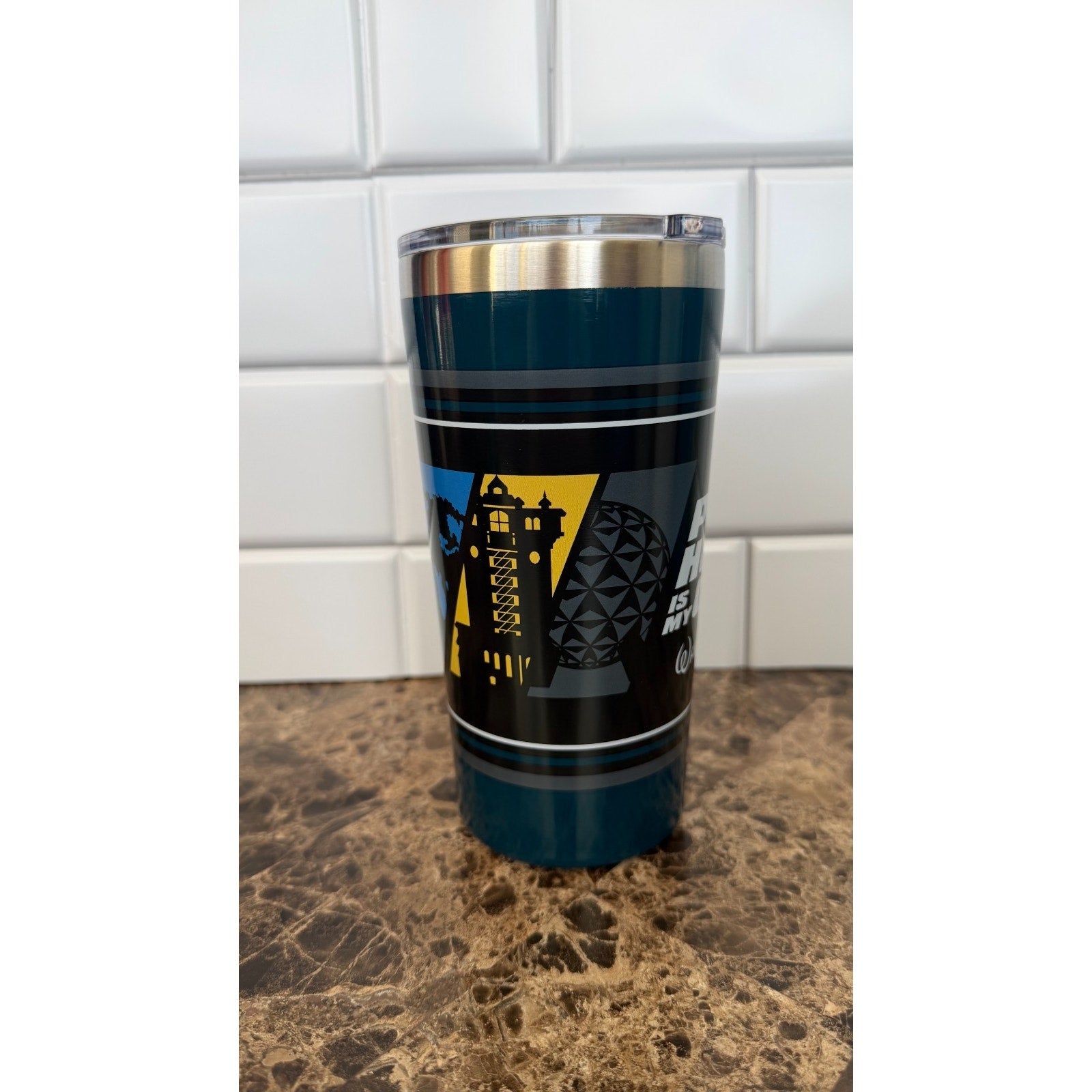 Disney World "Park Hopping Is My Cardio" Stainless Steel Tumbler - NEW