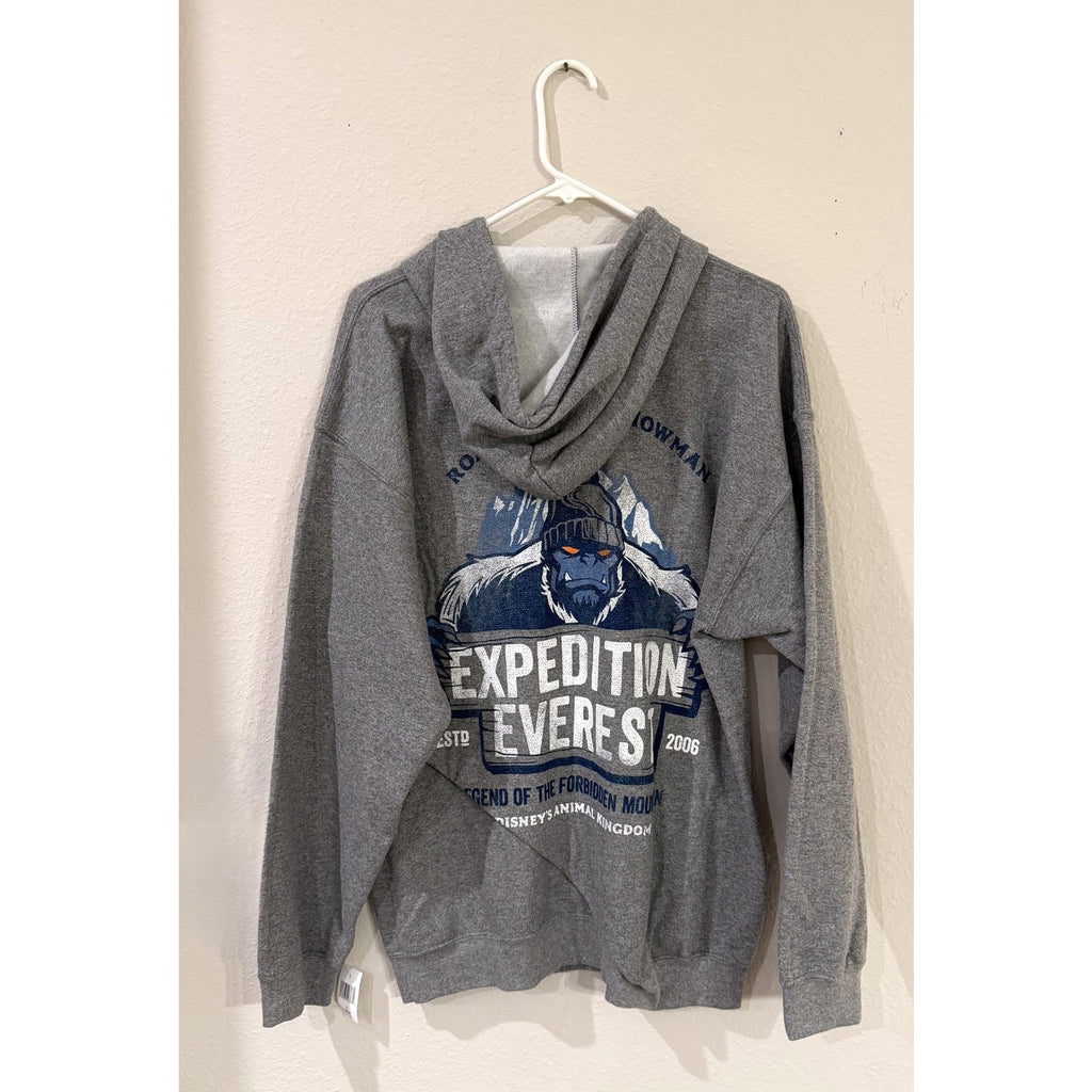 NWT Disney Parks Expedition Everest Yeti Zipper Hoodie Adult Large