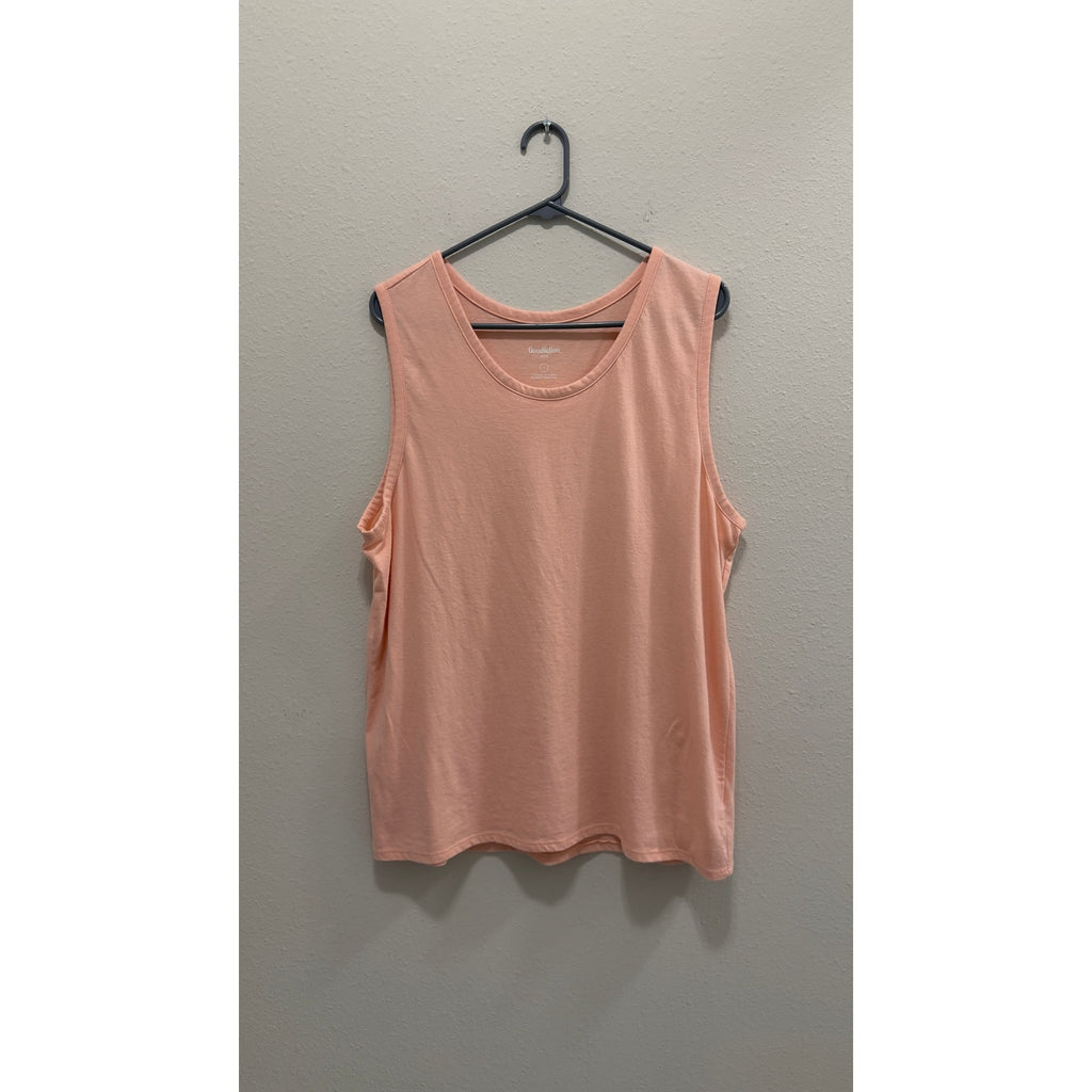 Goodfellow & Co Mens Peach Orange Sleeveless Tank Top Shirt Size Large L