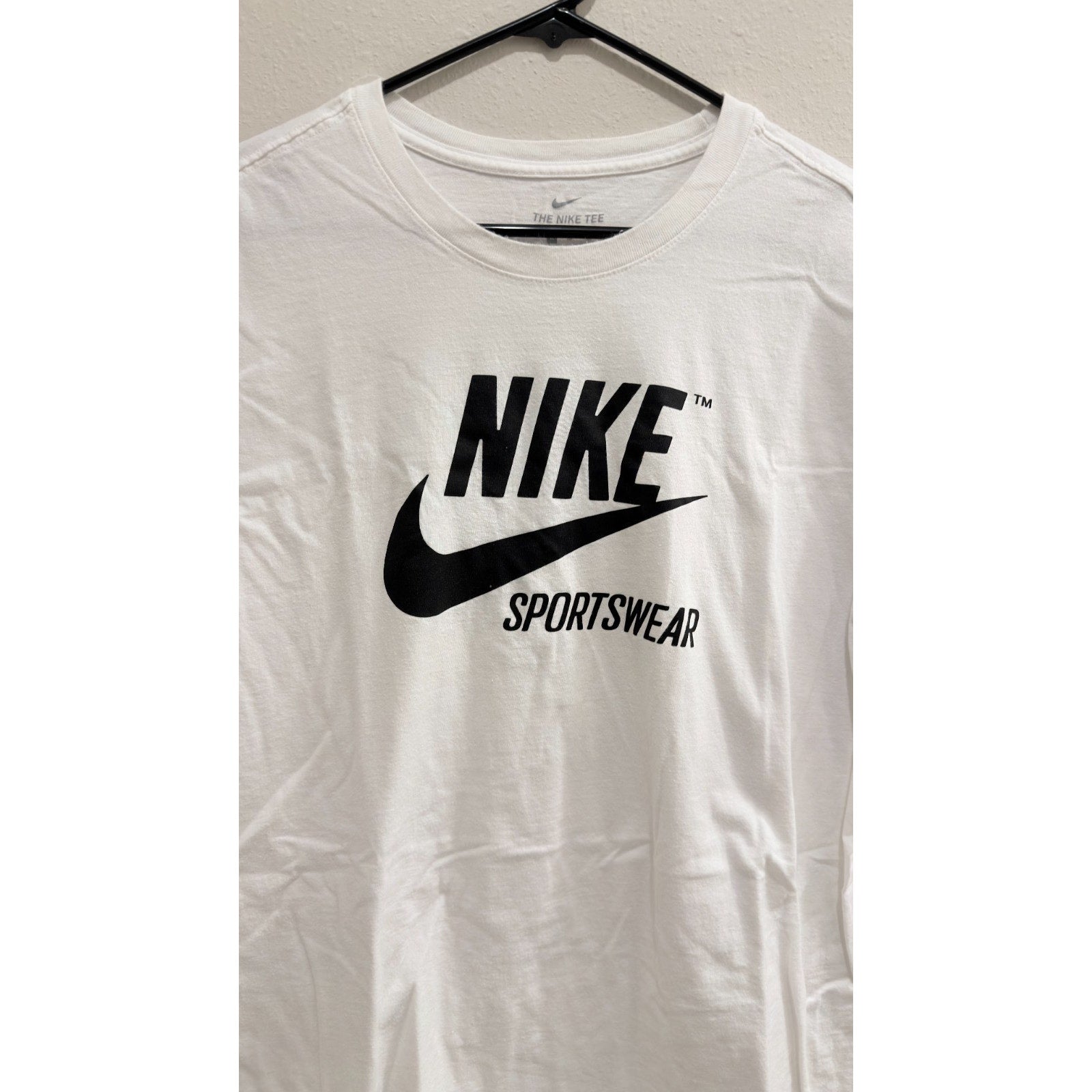 Nike Sportswear Men's Graphic Tee - White / Black Logo - Size XL