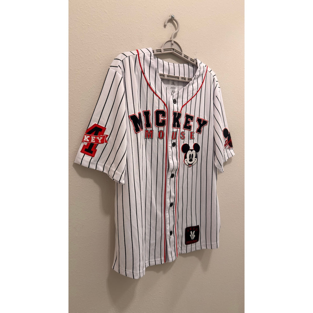 Disney Parks Mickey Mouse Baseball Jersey Adults Large NWT