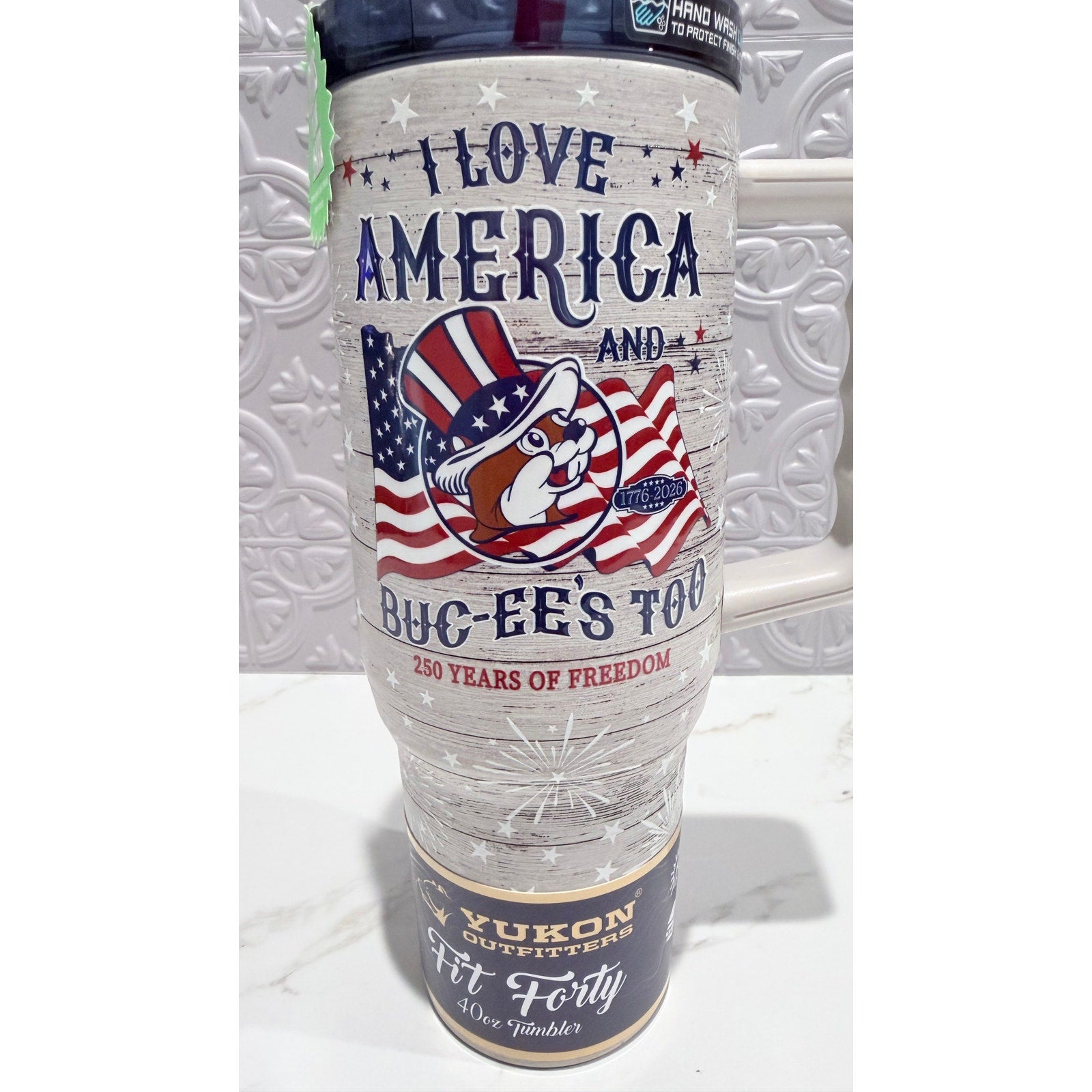 Buc-ee's Glow In The Dark 4th Of July Fireworks 40oz Tumbler Fit Forty NEW 2026