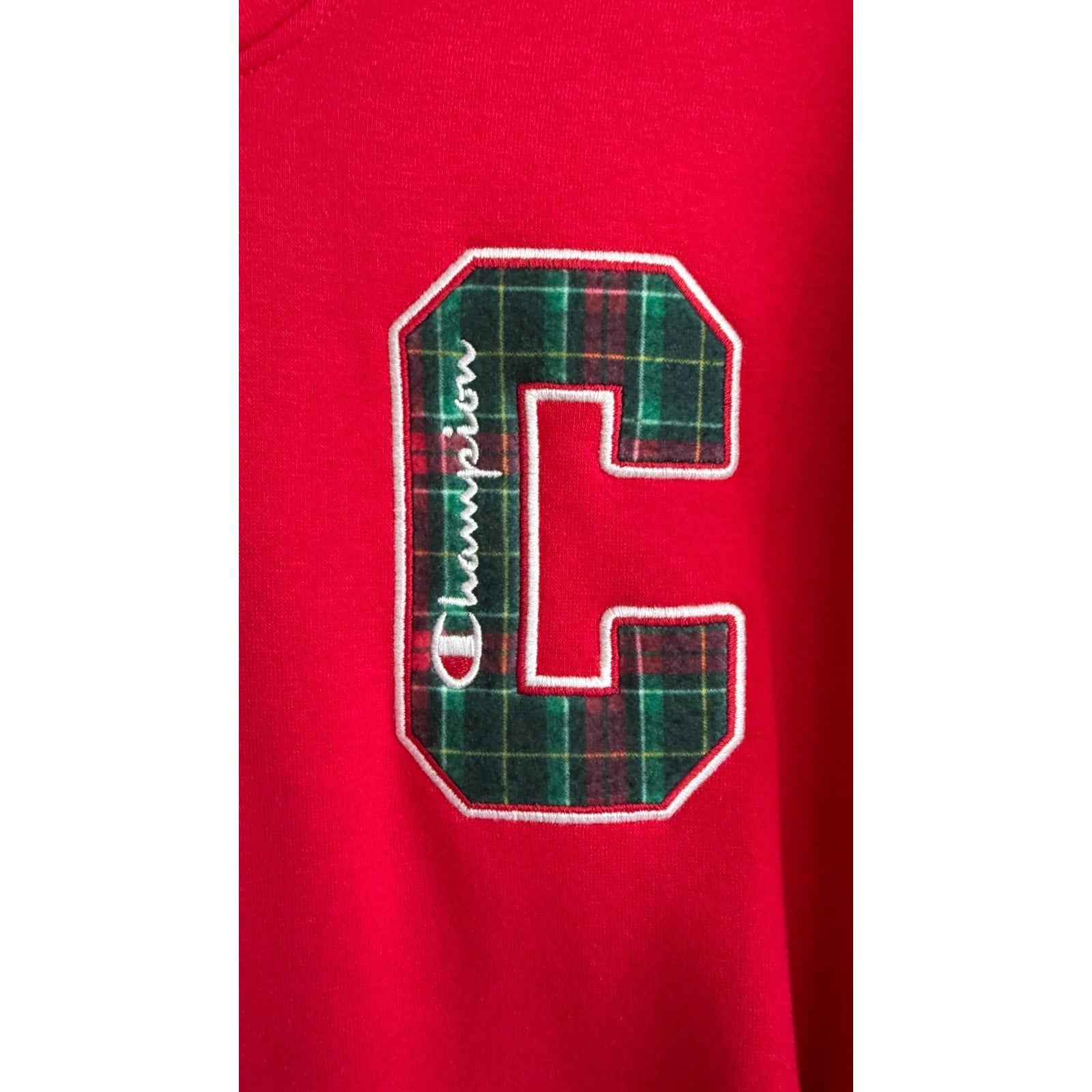 NEW Champion Men’s Plaid Hoodie Sweatshirt – Adult Small