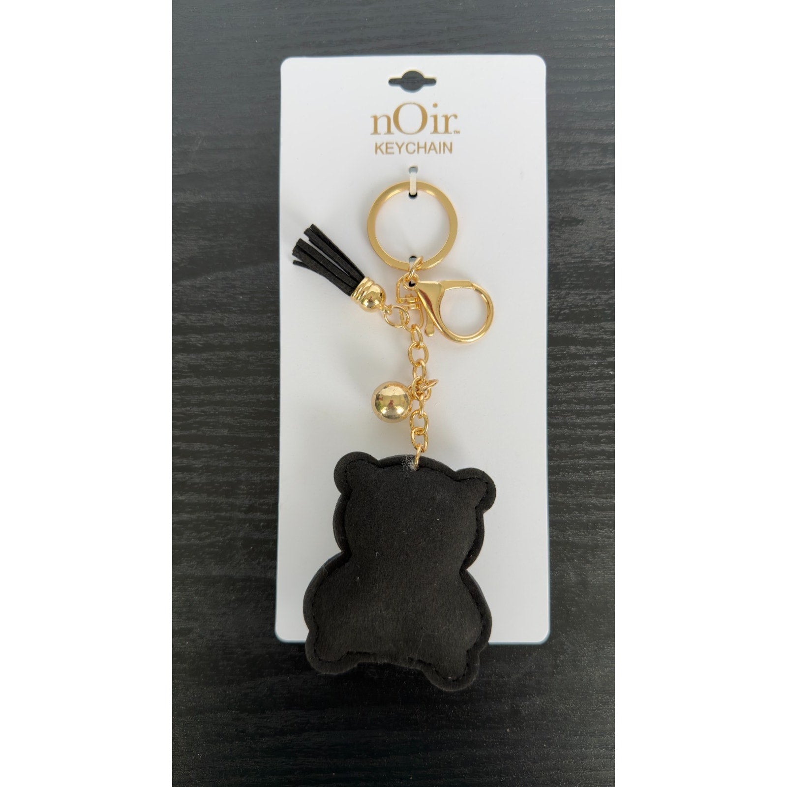 Bling Rhinestone Panda Puffy Keychain - Tassel Bag Charm - NEW