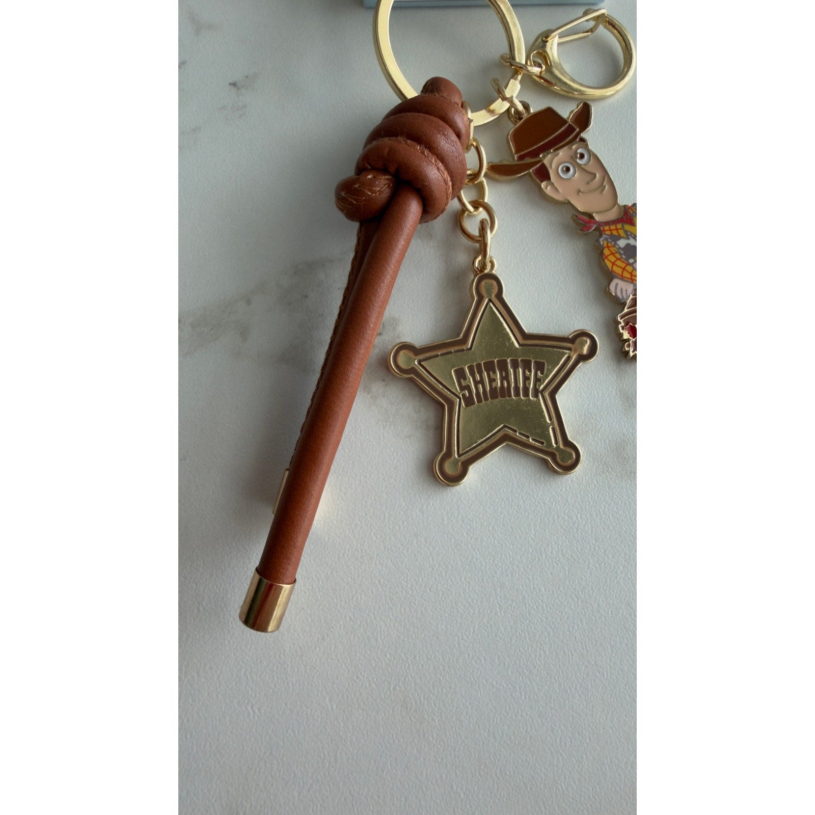 Disney x Primark Pixar Toy Story 5 Woody Keyring Keychain Sheriff Star NEW