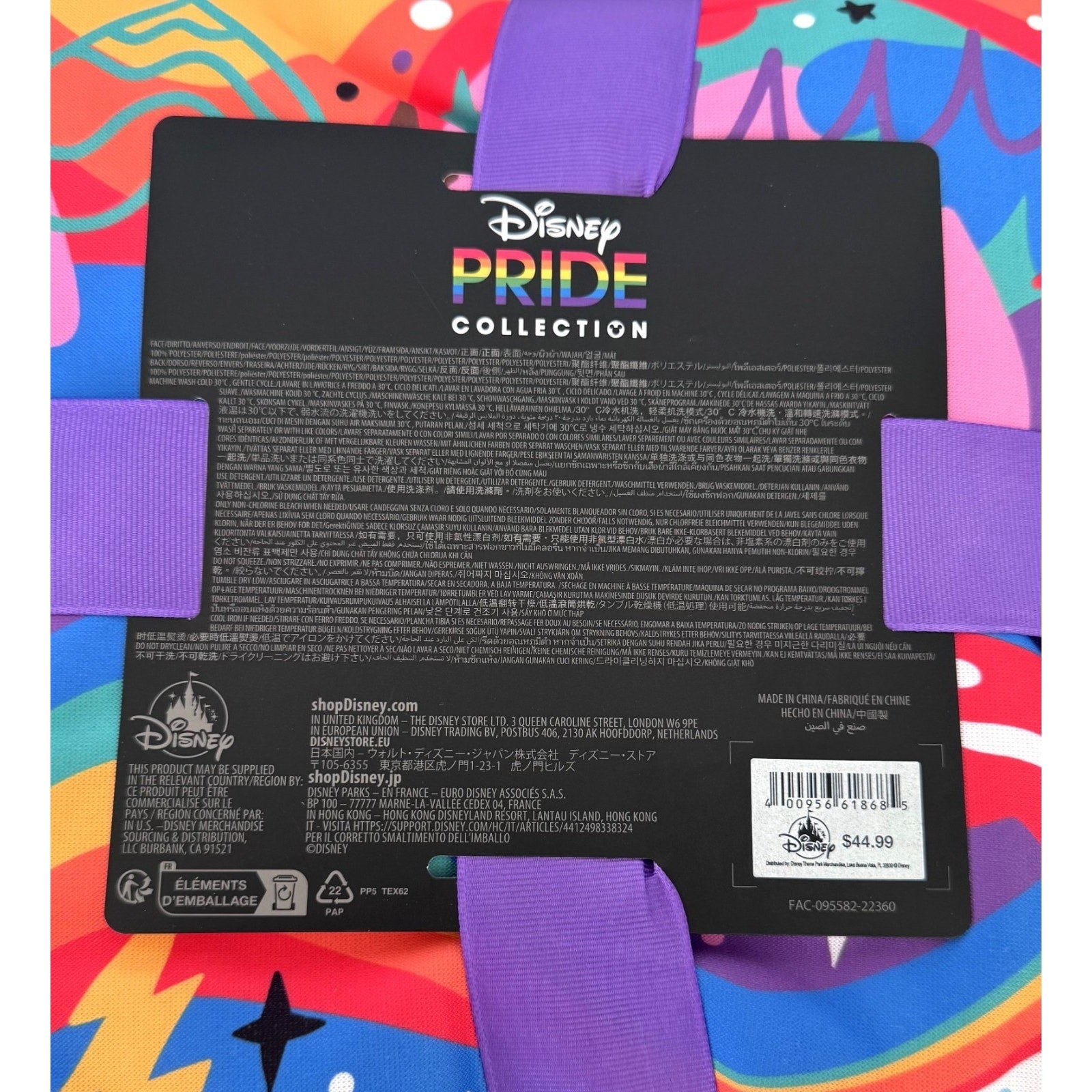 Disney Pride Collection 2023 Plush Throw Blanket 50x60 NWT