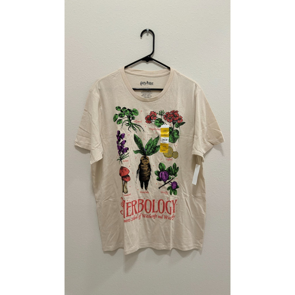 Harry Potter Herbology Botanical Plants T-Shirt - Men's Large - NWT