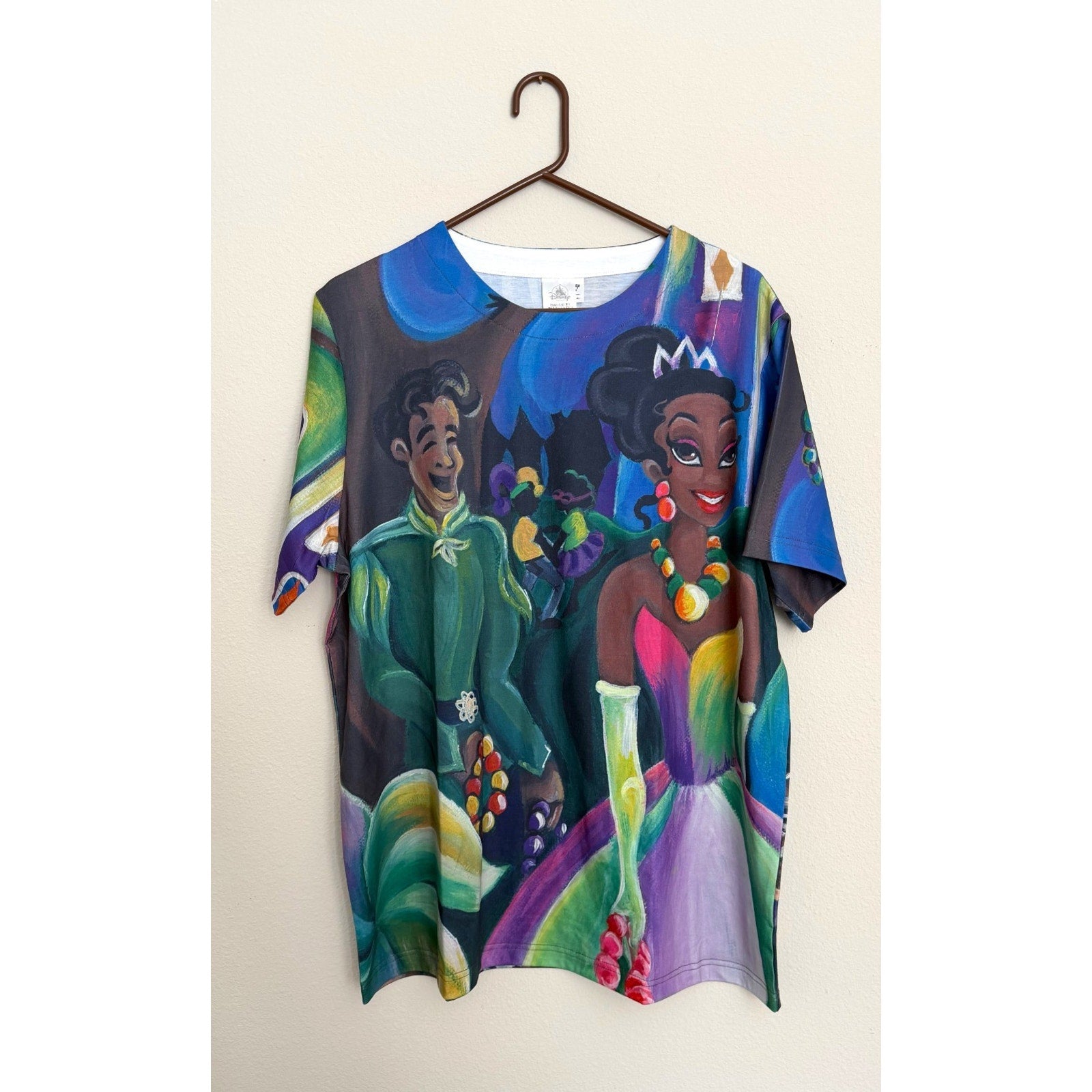 NEW Disney Parks Tiana's Bayou Adventure All-Over Print T-Shirt - Sharika Mahdi