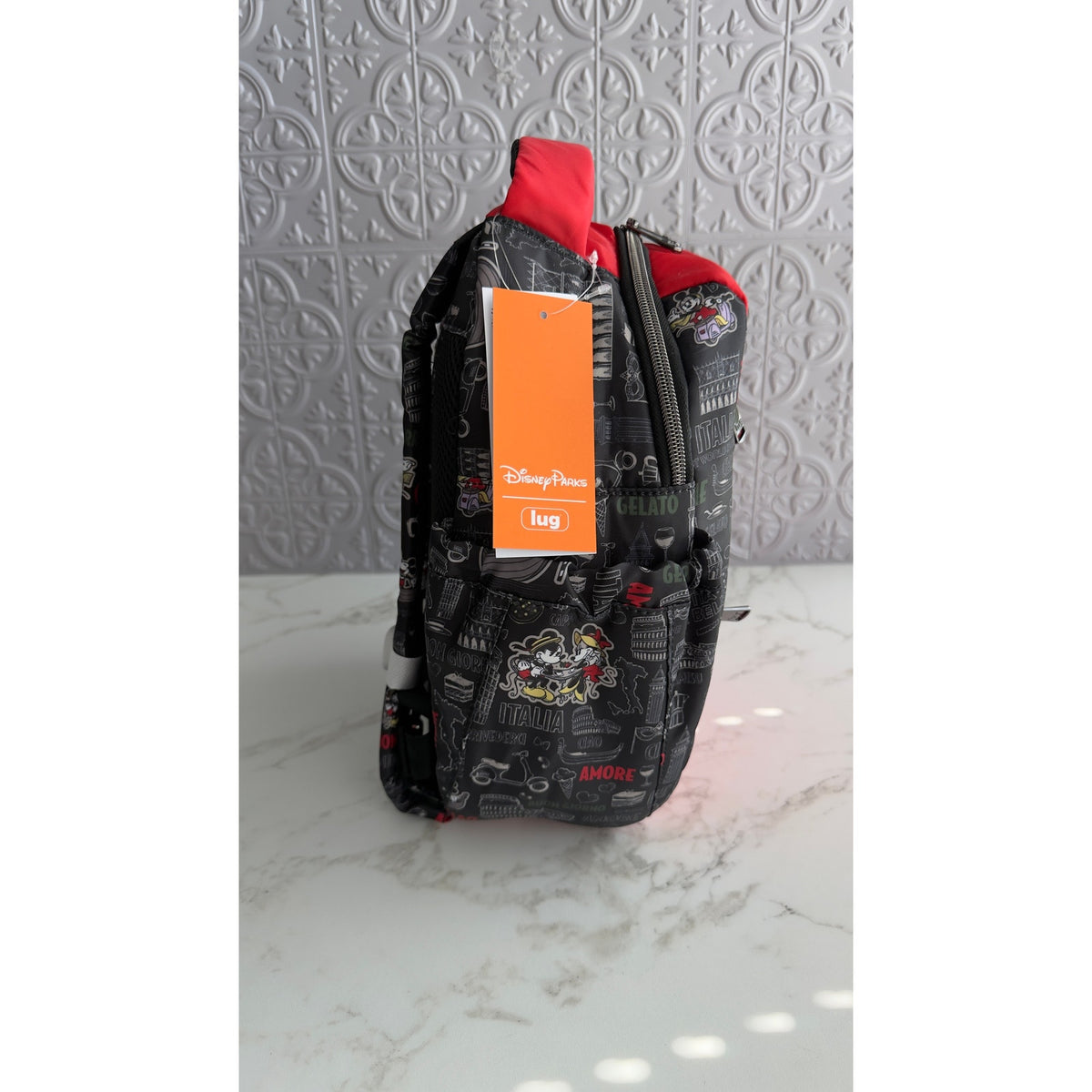 Disney Parks Lug Epcot Italy World Showcase Hopper Shorty Backpack Mickey NWT