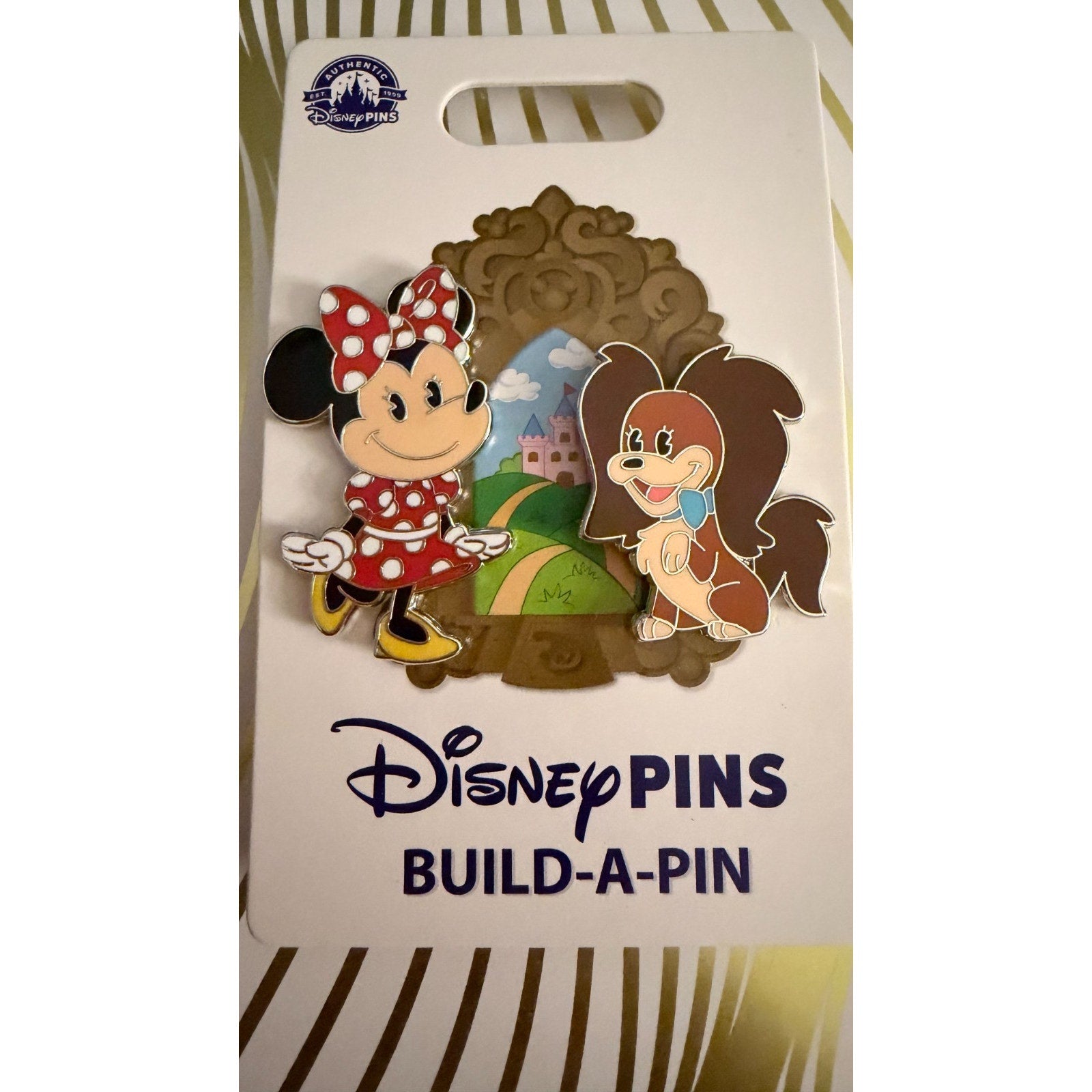 Disney Parks Minnie Mouse and Fifi Build-a-Pin 2-Pin Set