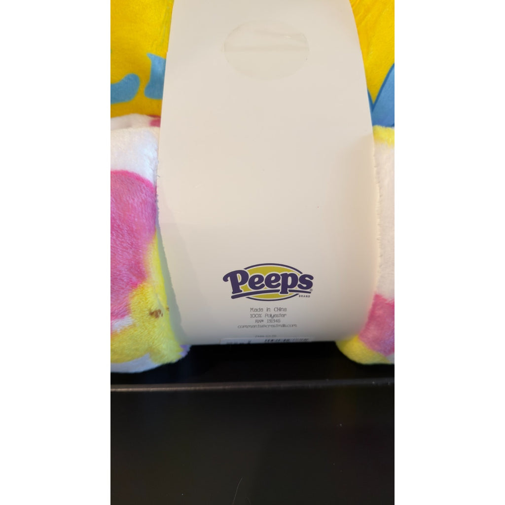 Peeps Yellow 2-Piece Plush Set — Throw & Pillow 50x60 - NEW