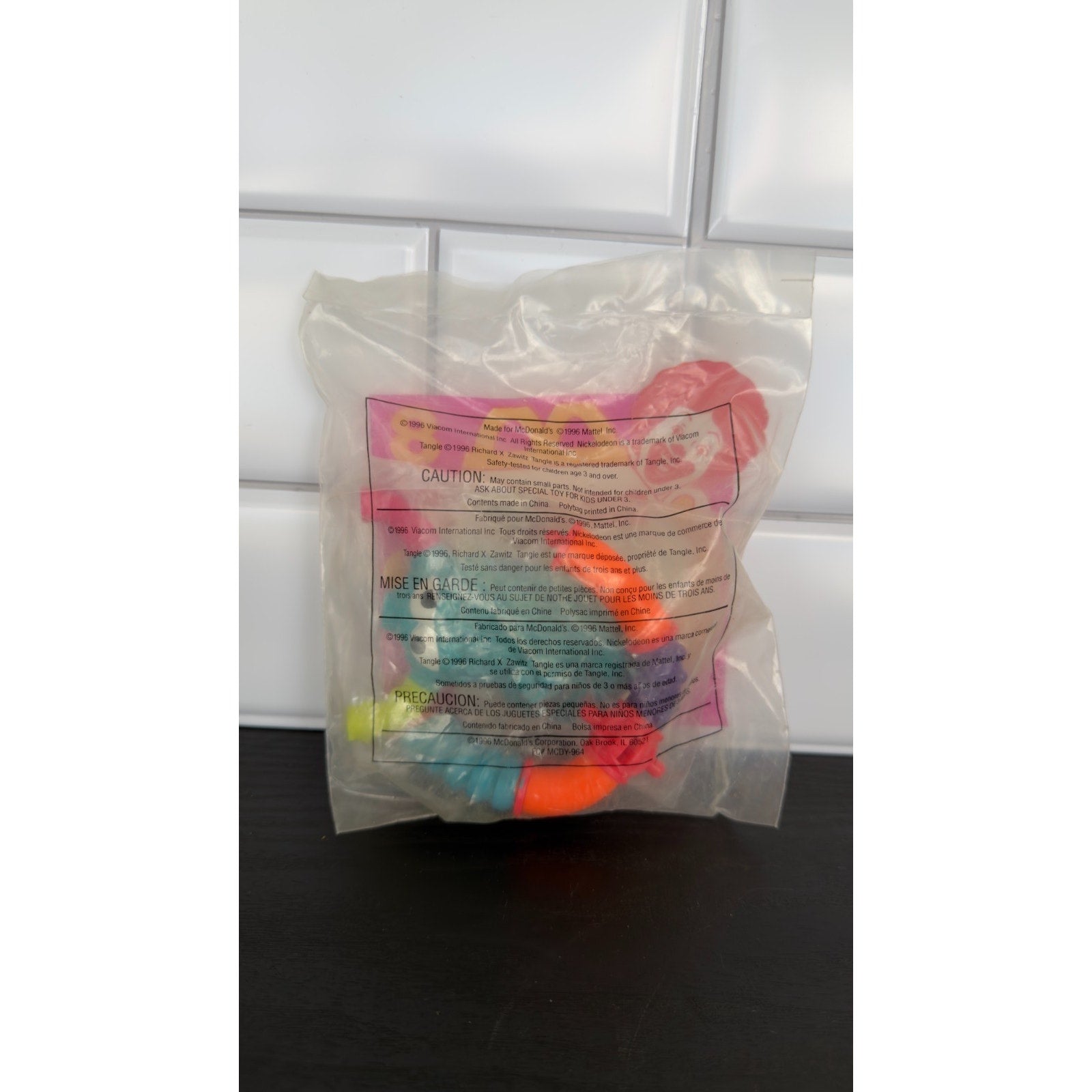 1997 Nickelodeon Tangle Twist-A-Zoid #8 — McDonald's Happy Meal Toy NIP