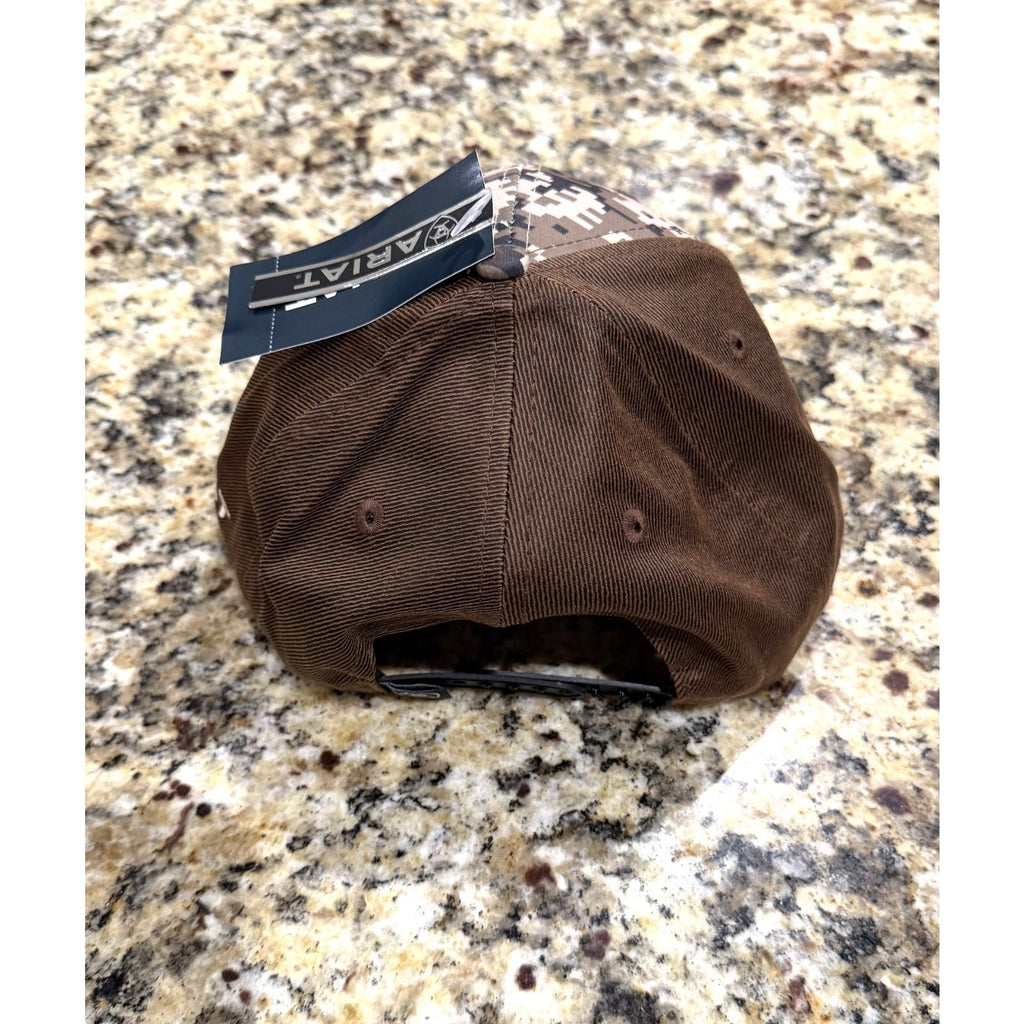 Ariat Men's Patriot Flag Cap Trucker Hat Brown Tan Adjustable NEW