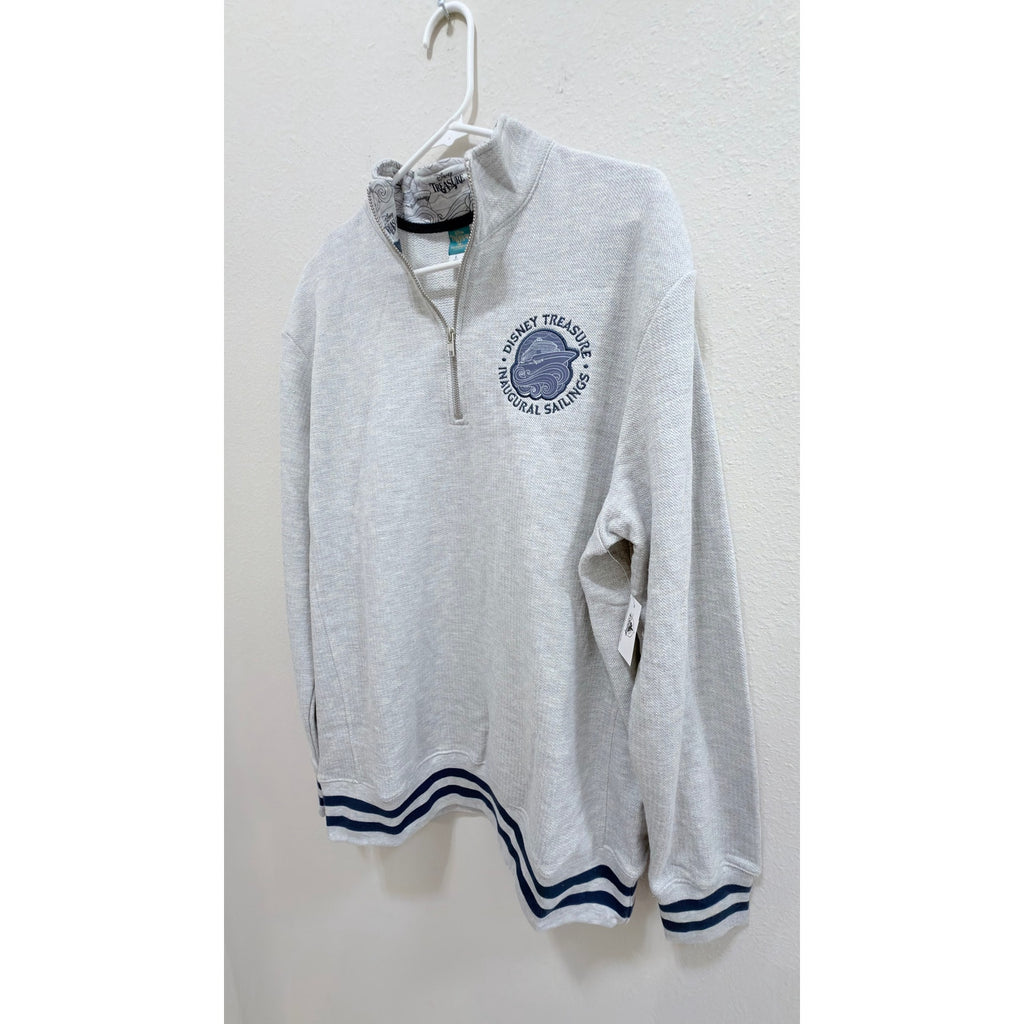 NWT Disney Treasure Inaugural Sailings Quarter-Zip Pullover - Large