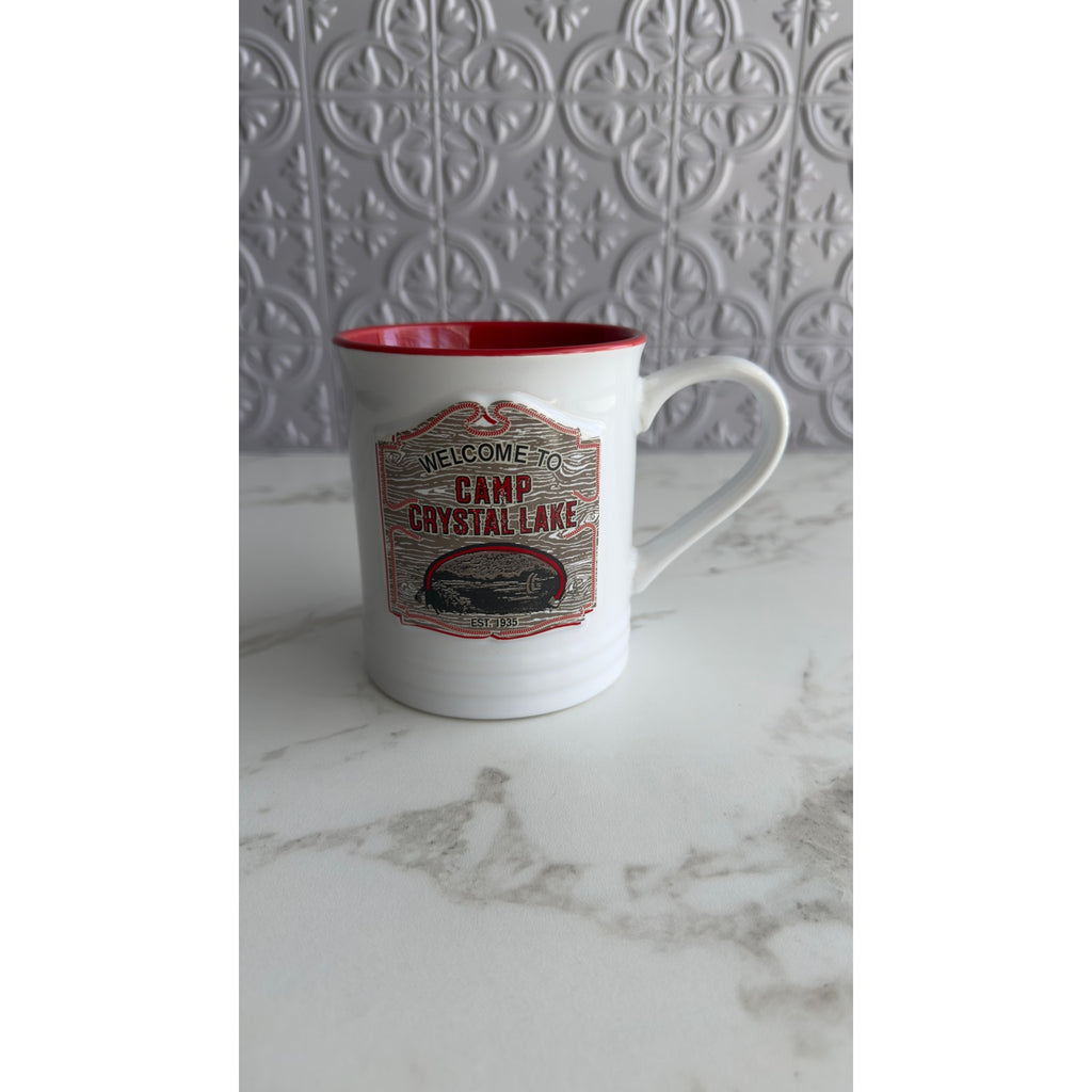 Silver Buffalo Friday the 13th Camp Crystal Lake 16 oz Ceramic Mug NEW