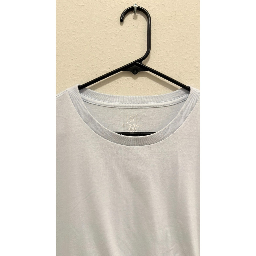 George Men’s Crewneck T-Shirt Bundle - 2 Pack - Size XL - Navy & Light Blue