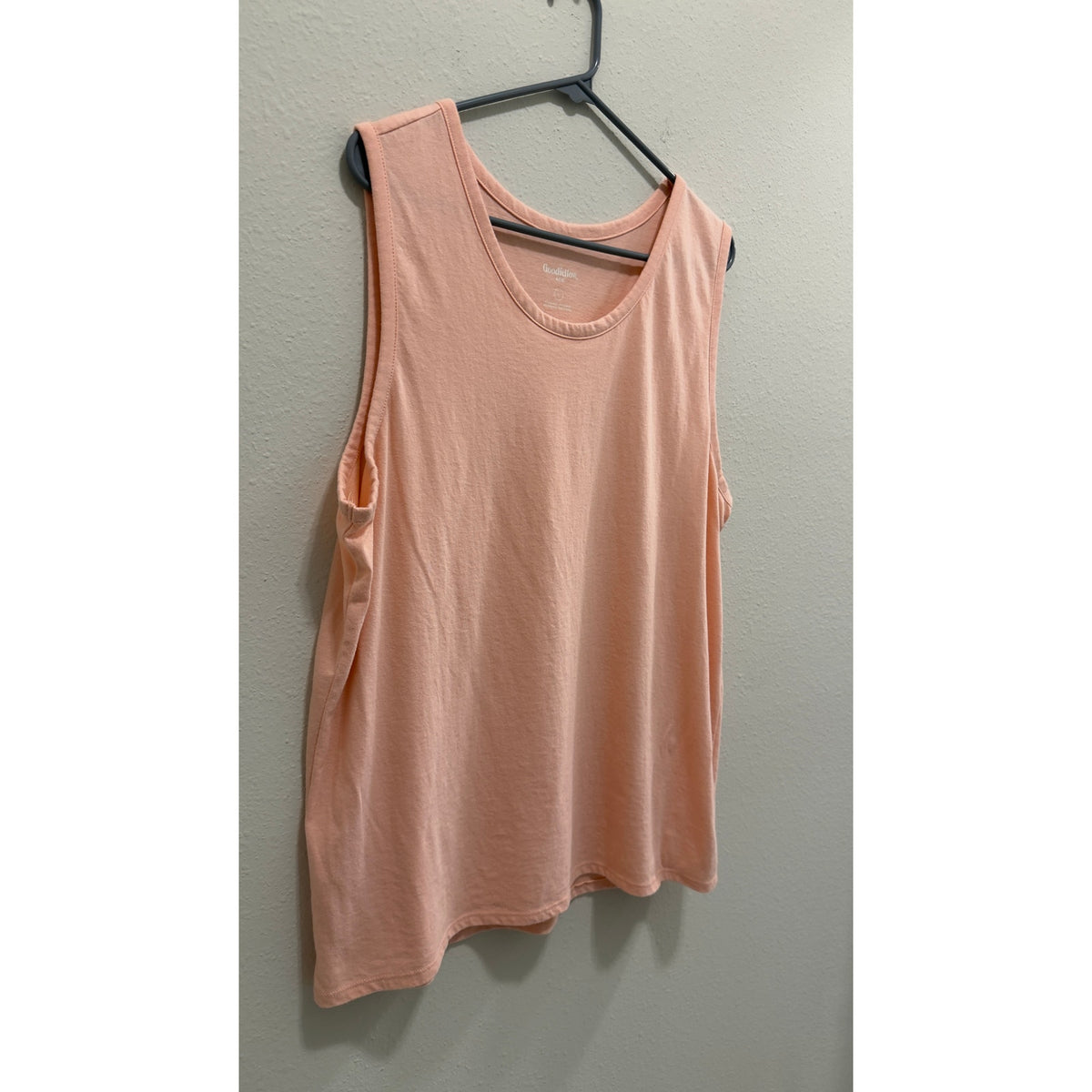 Goodfellow & Co Mens Peach Orange Sleeveless Tank Top Shirt Size Large L