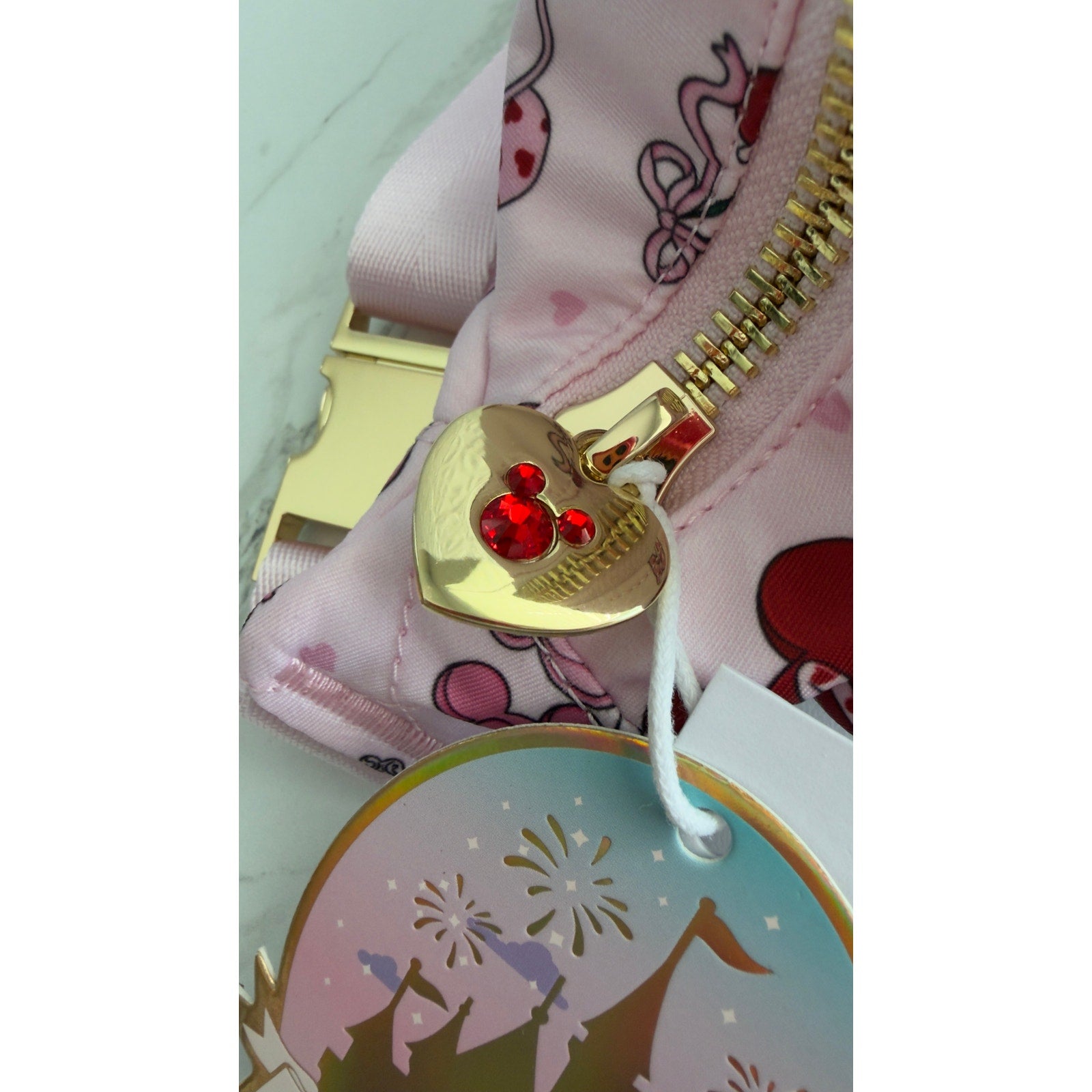 Disney Parks Stoney Clover Lane Mickey Minnie Valentine’s Day Belt Bag NEW