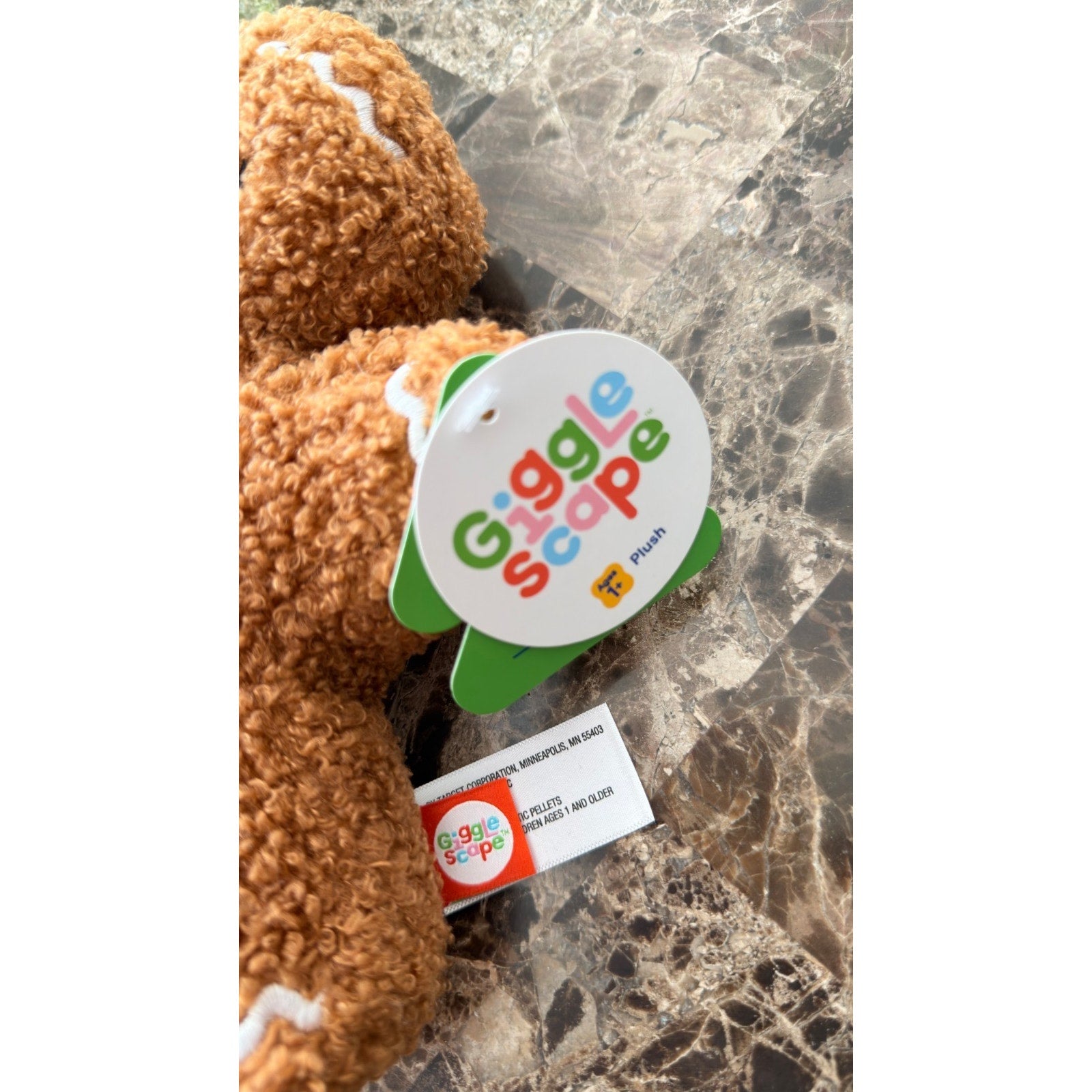 Gigglescape™ 9" Gingerbread Man Plush - New