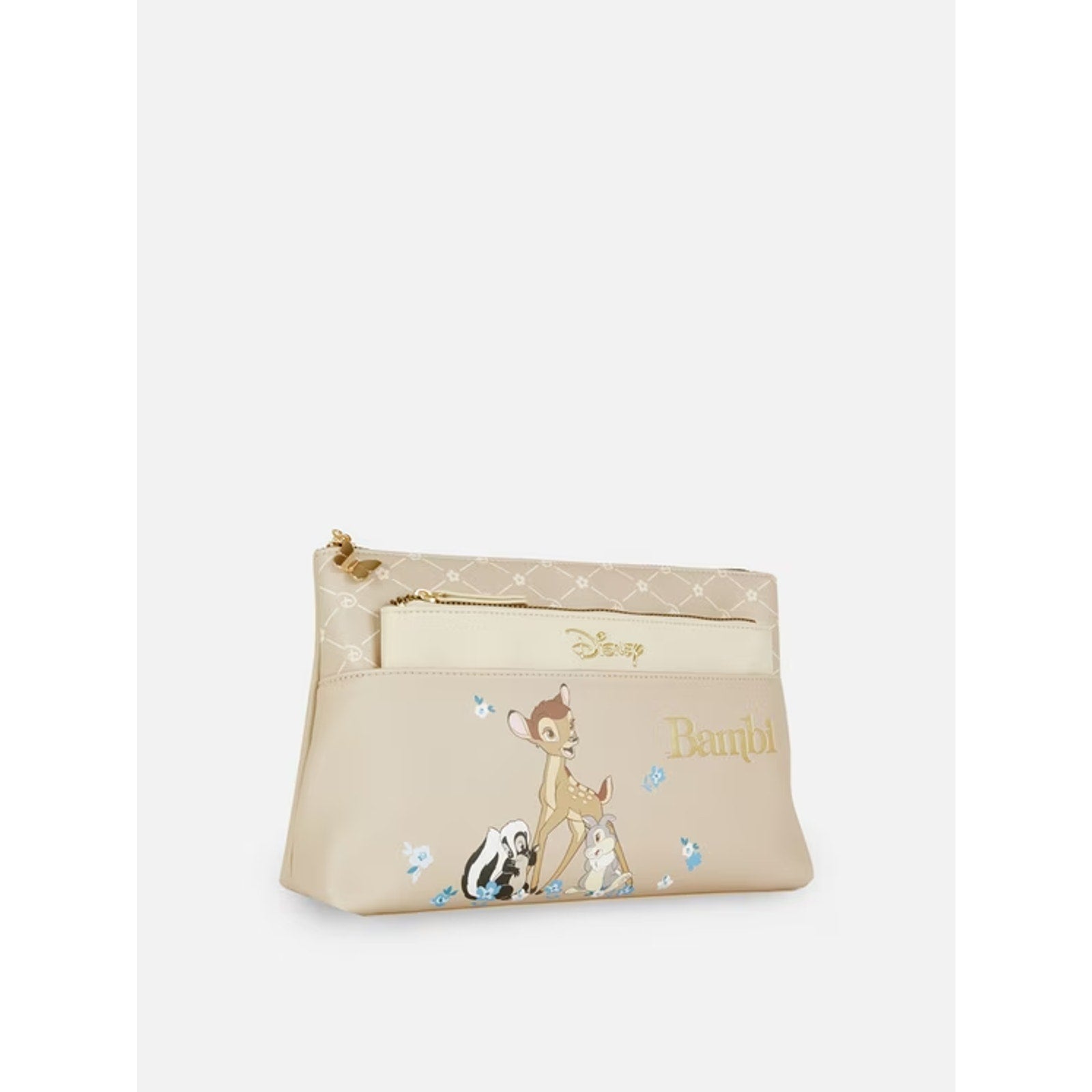 Disney x Primark Bambi 2-in-1 Wash Bag Set Make-up Cosmetic Pouch NWT