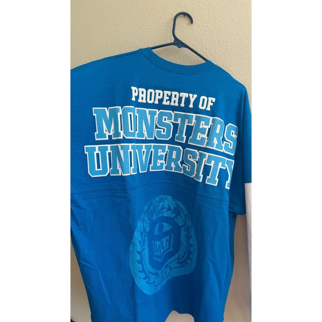 New Walt Disney Parks Monsters University Spirit Jersey Monsters Inc Size L NWT