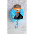 NEW Von Dutch Originals Hooded Memory Foam Travel Neck Pillow - Pinstripe Blue