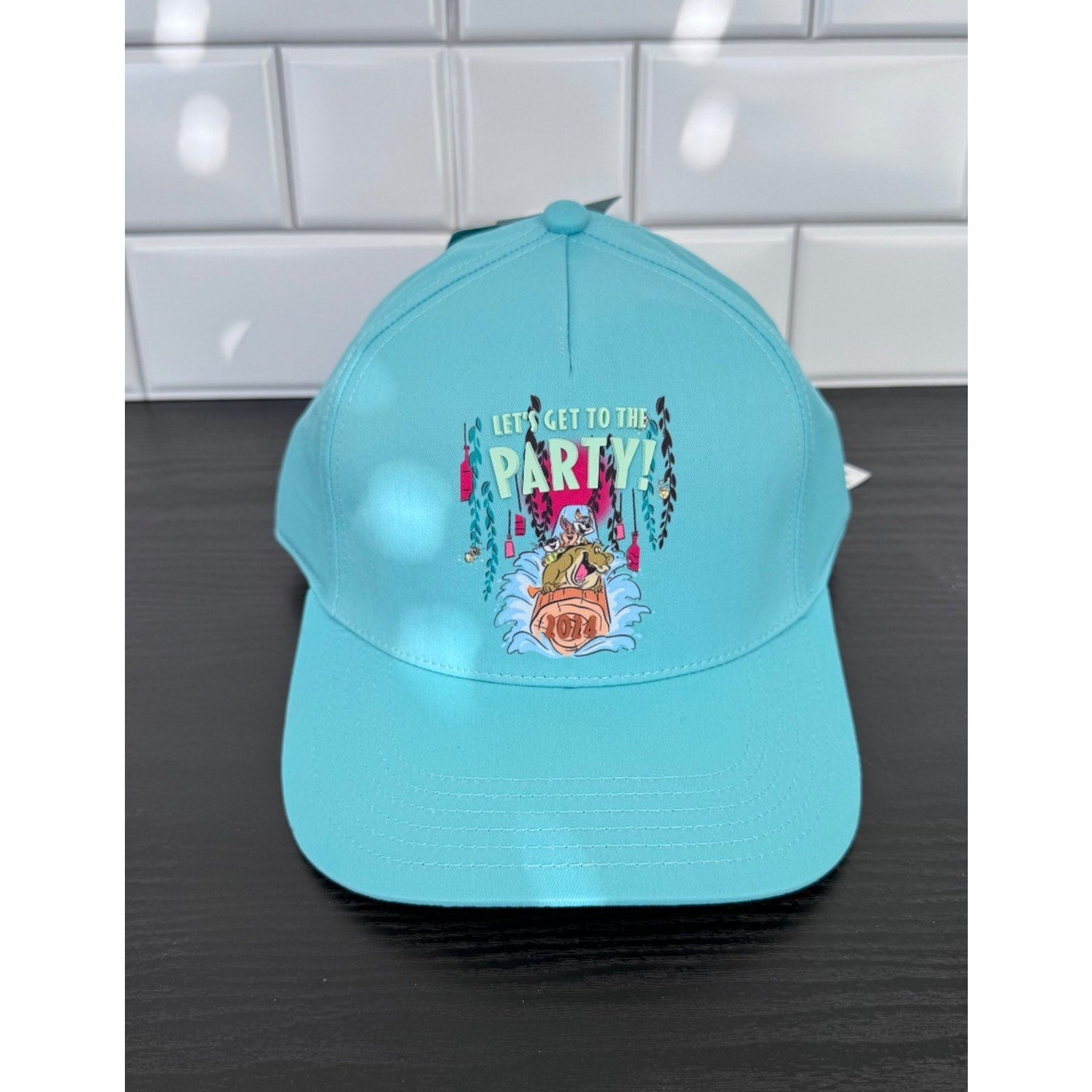 Disney Parks Tiana’s Bayou Adventure Let's Get To The Party Teal Hat Cap 2024