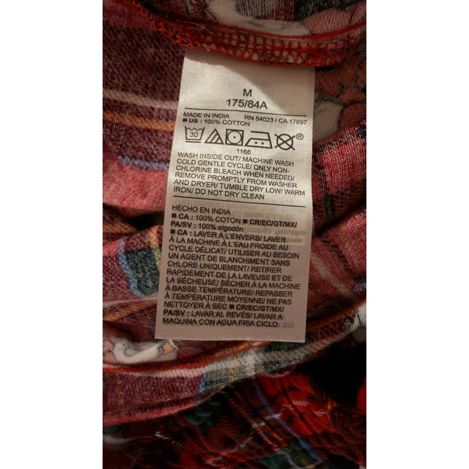 NWT Old Navy x Disney Men’s Red Plaid Flannel Pajama Pants - Medium