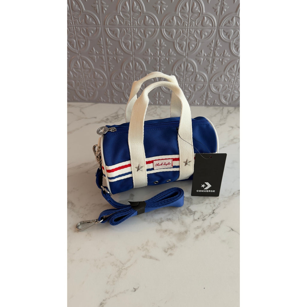 Converse Chuck Taylor Mini Duffel Shoulder Bag Blue Crossbody Purse NEW