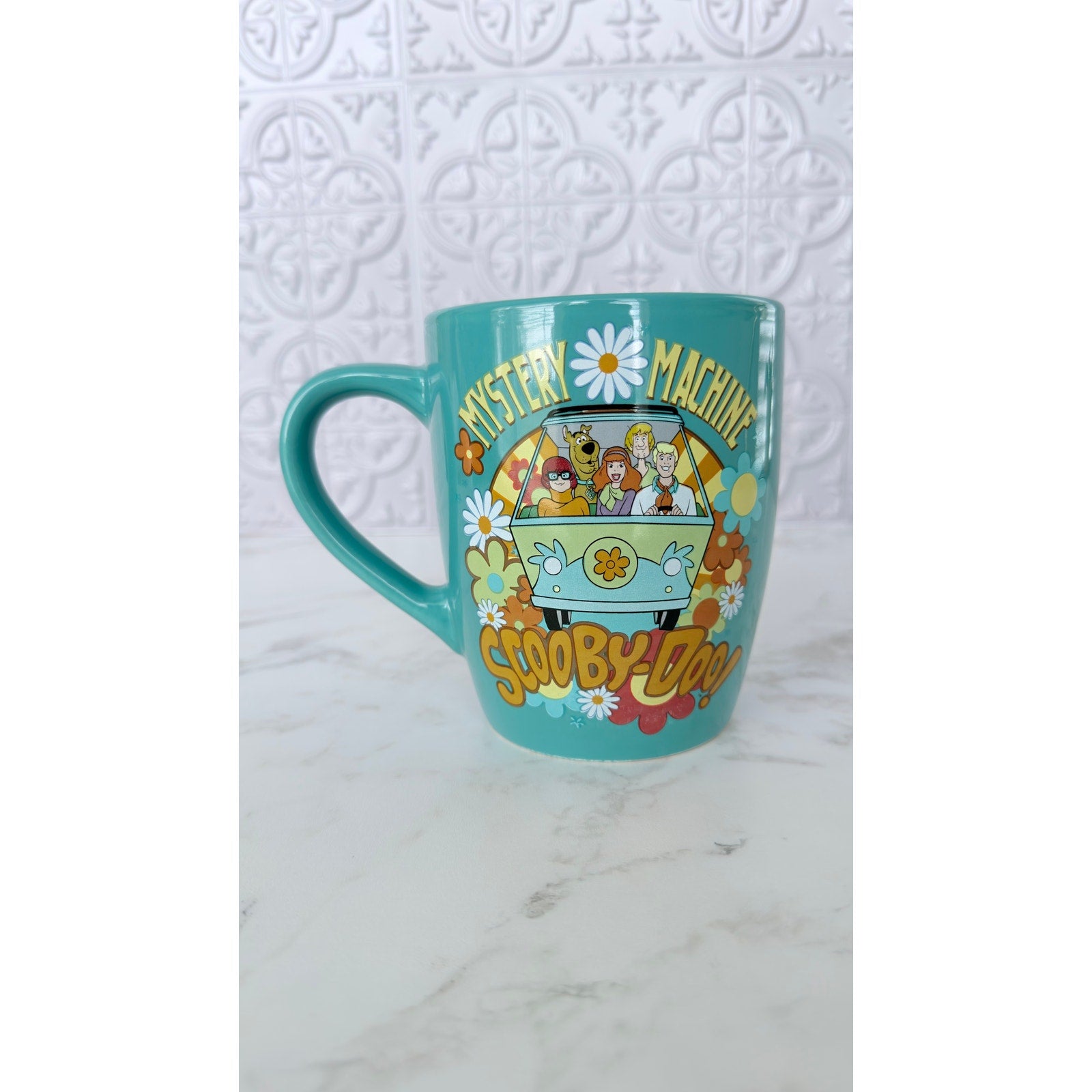 Scooby-Doo! Mystery Machine Retro Teal Ceramic Mug NEW