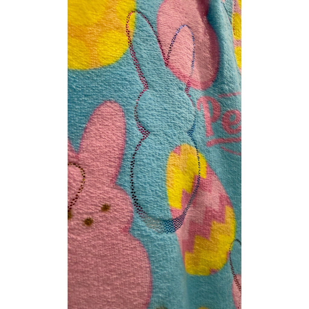Peeps Oversized Plush Throw 50" x 70" - Peeps, Eggs, and Foil Design - NEW