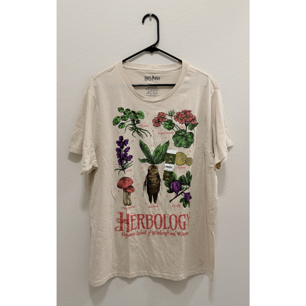 Harry Potter Herbology Botanical Plants T-Shirt - Men's X-Large - NWT