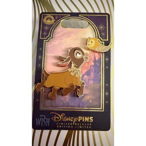 Disney 2023 WISH Movie Pin Set STAR & VALENTINO Limited Release 2-Pin Set NEW