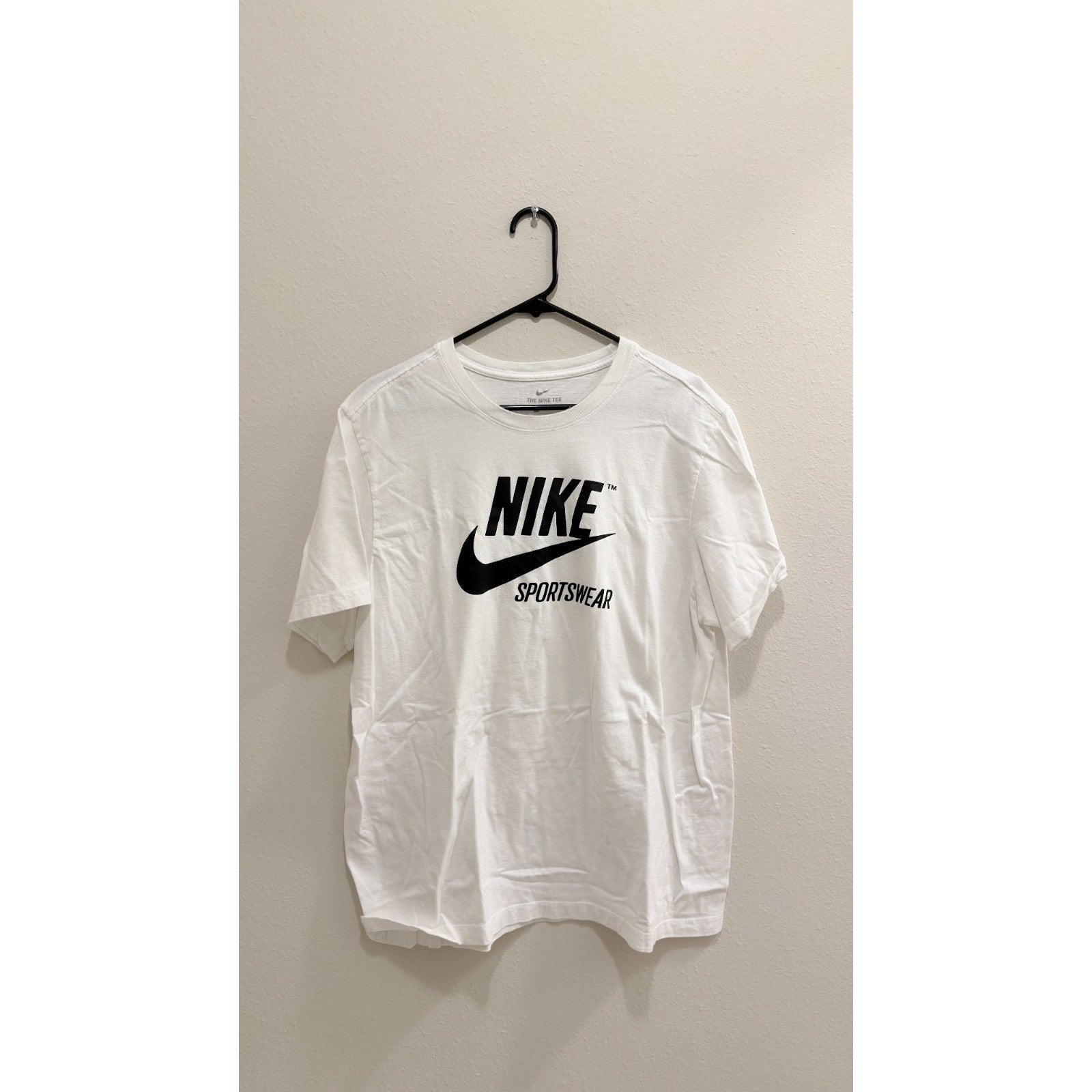 Nike Sportswear Men's Graphic Tee - White / Black Logo - Size XL