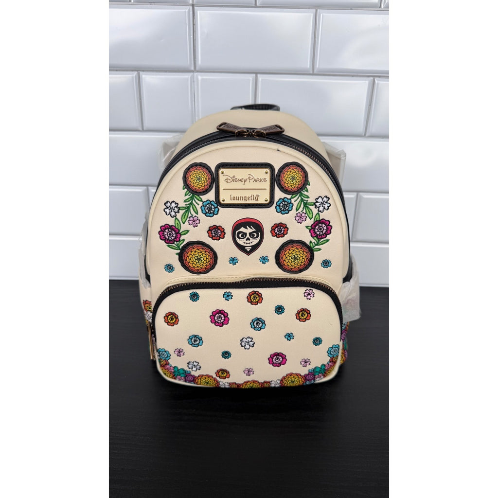 Disney x Loungefly Pixar Coco Mini Backpack & Calavera Floral Ears Set