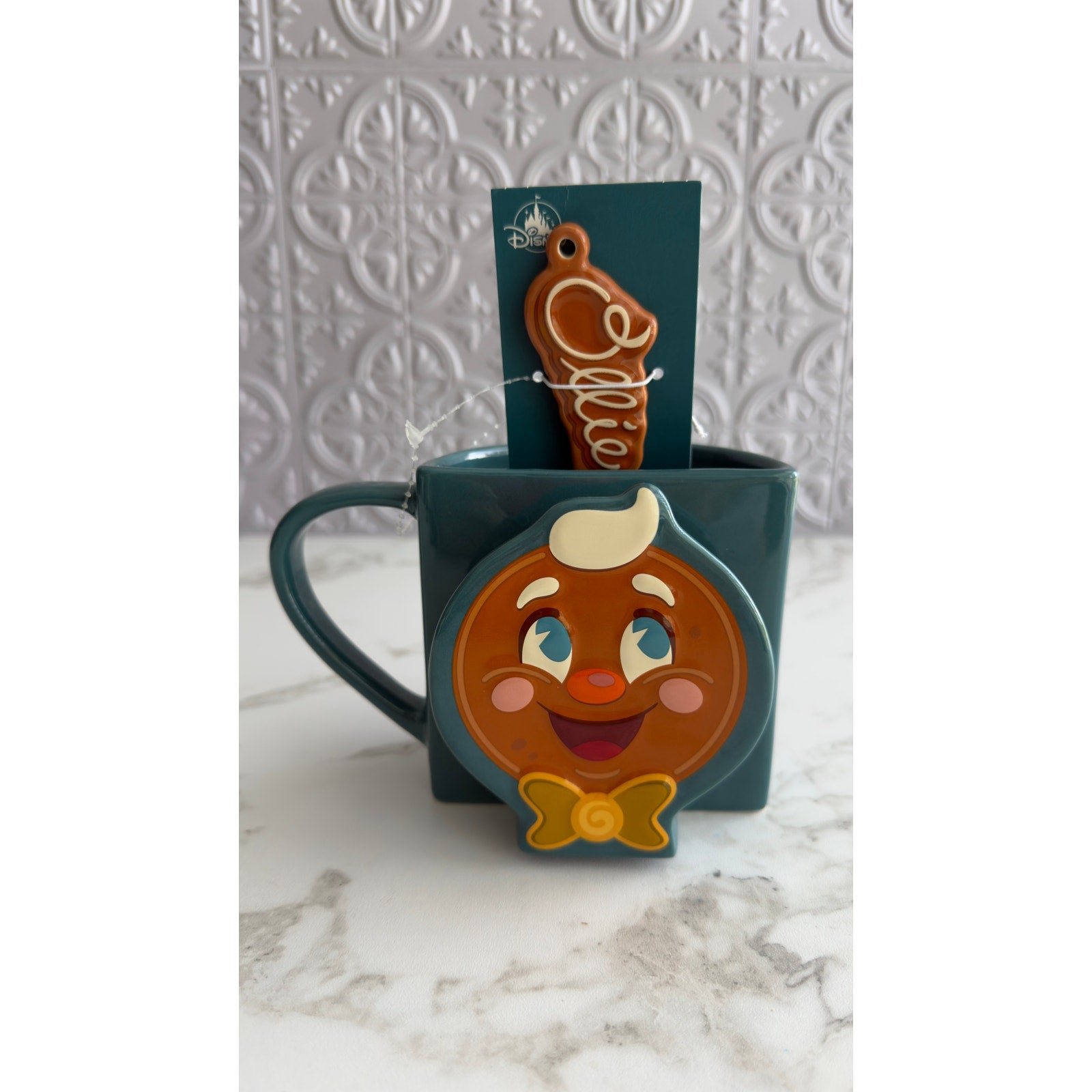 Disney Jollywood Nights 2025 Mug Spoon Ollie Gingerbread Hollywood Studios NEW