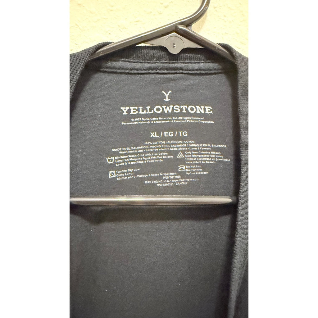 Yellowstone Dutton Ranch Men's Graphic T-Shirt - Black - Size XL