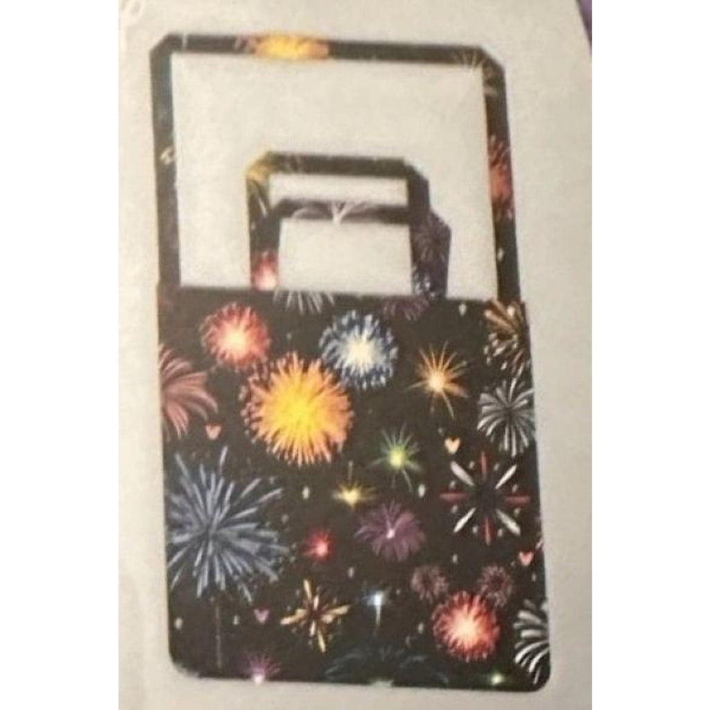 Disney Castle Fireworks Reusable Packable Tote Bag & Keychain NWOT