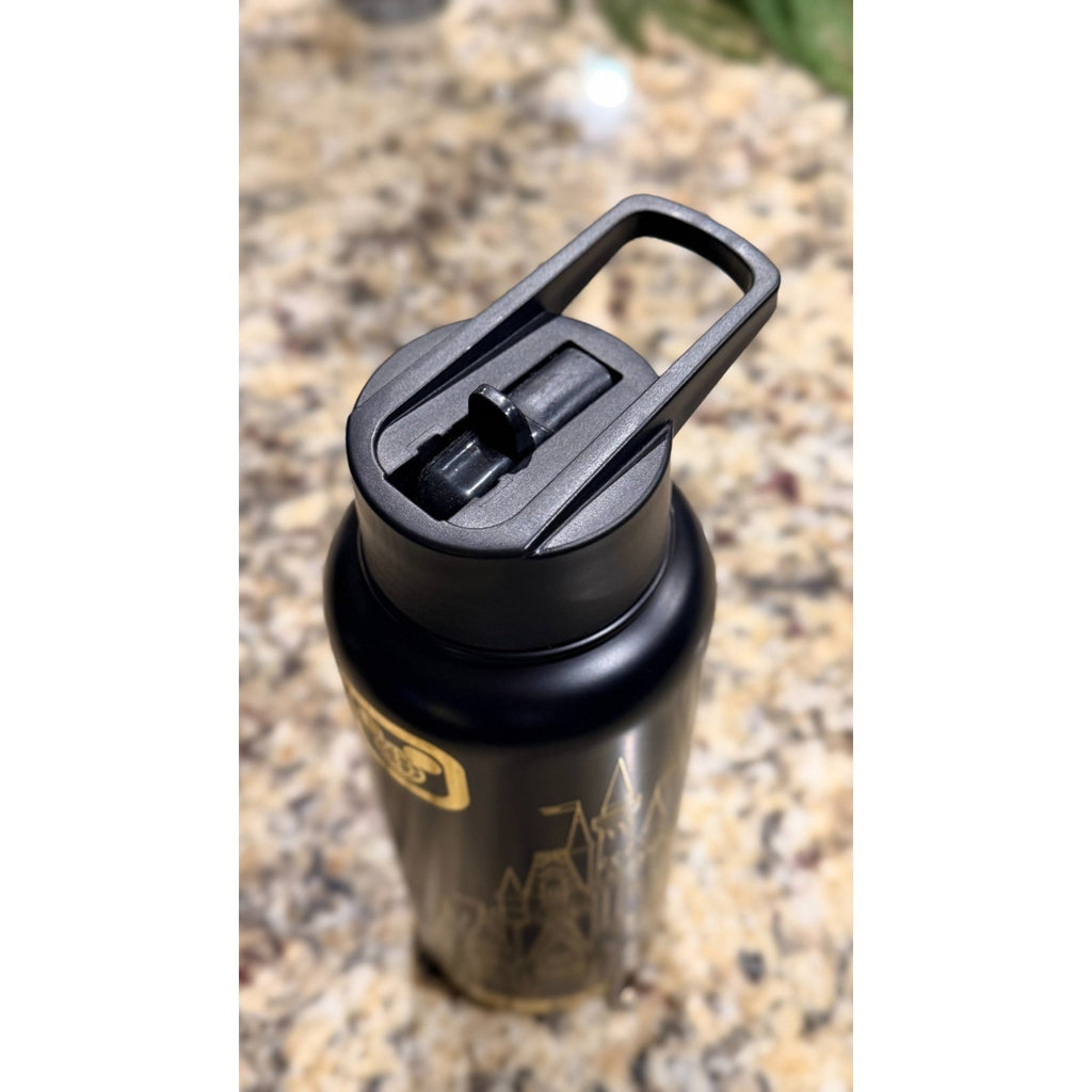 Walt Disney World Cinderella Castle Tumbler - Black & Gold 31.5oz
