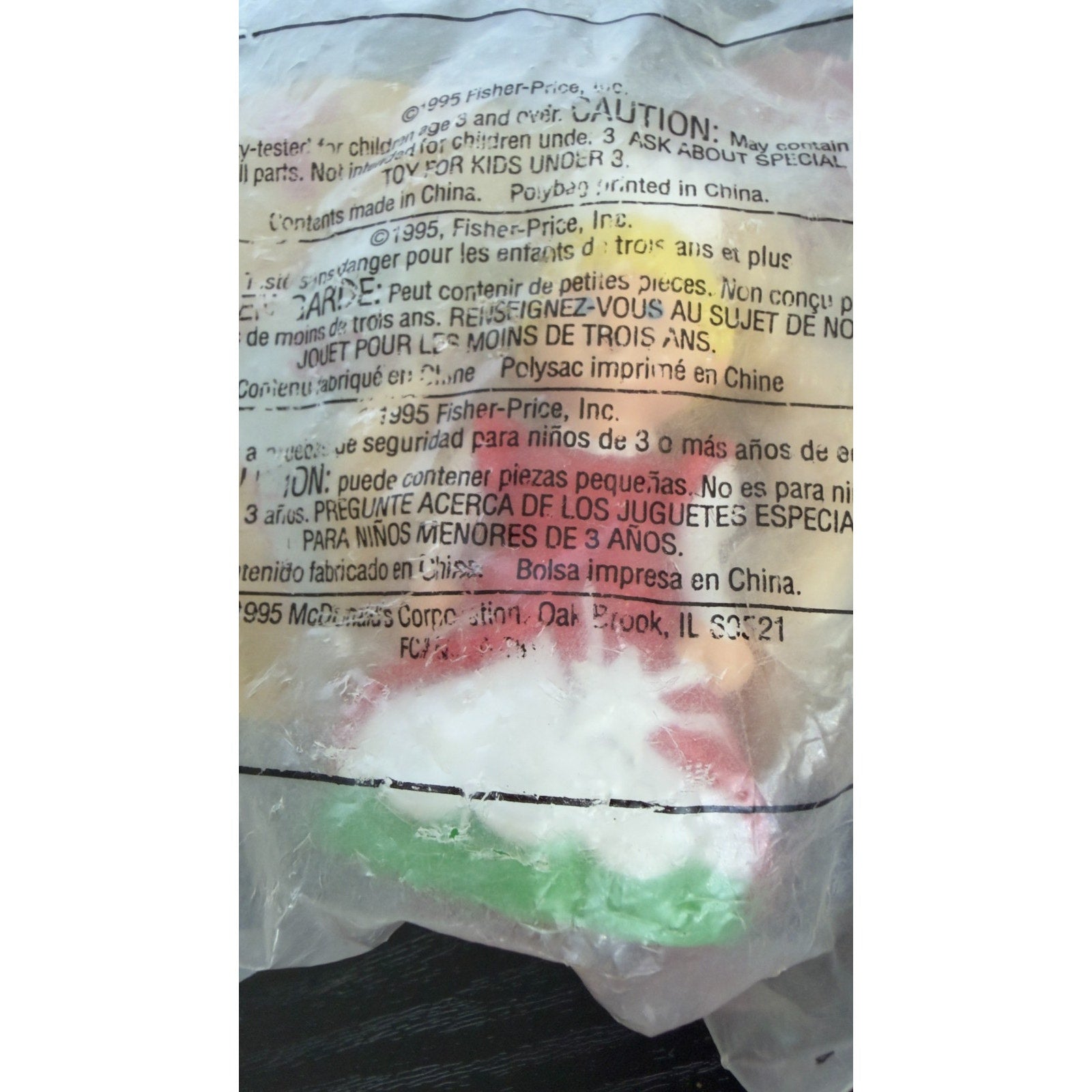 Vintage 1990s McDonald’s Happy Meal Toy Lot - 3 NIB Sealed Toys