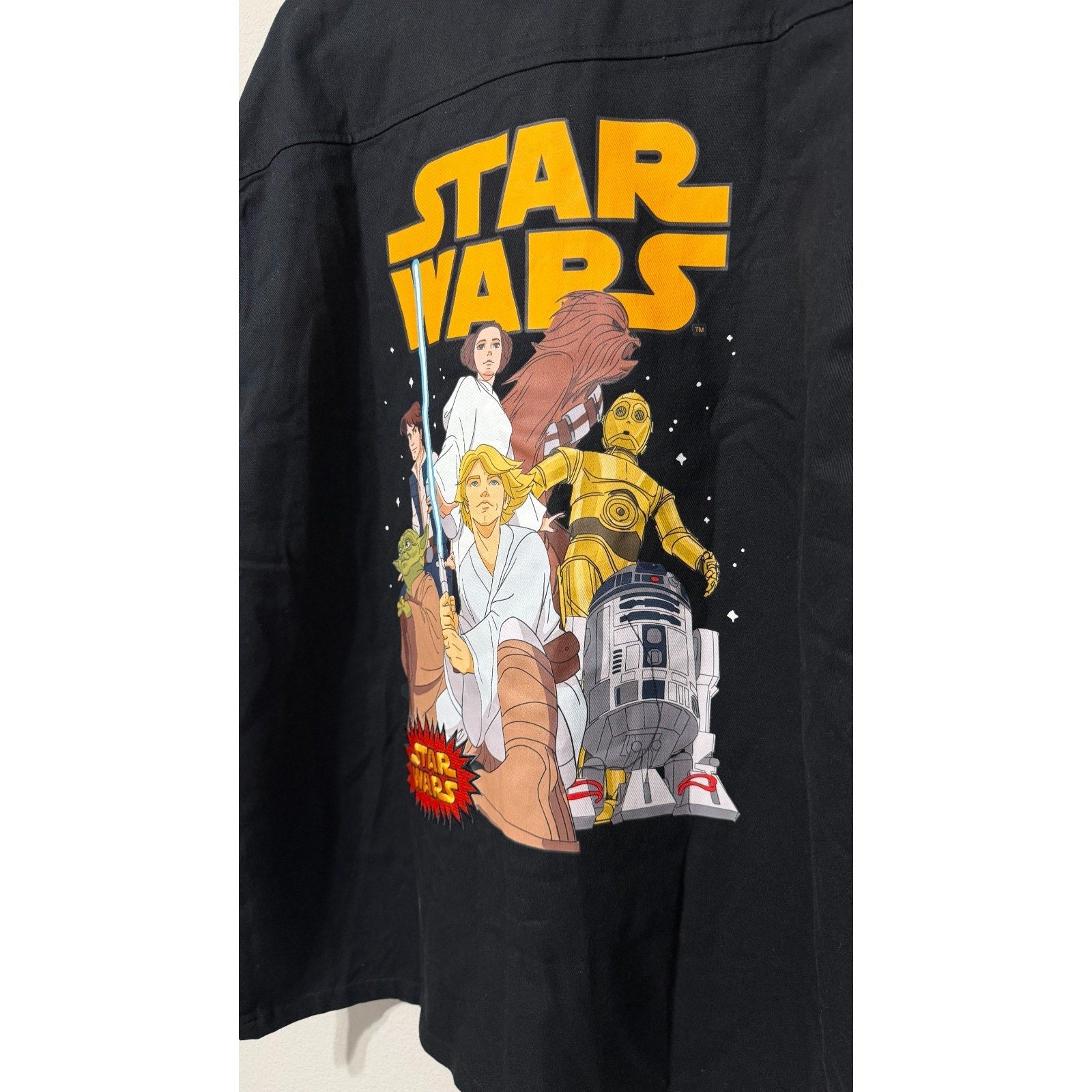 NWT Disney Star Wars Classic Characters Twill Jacket - Adult Large (L)